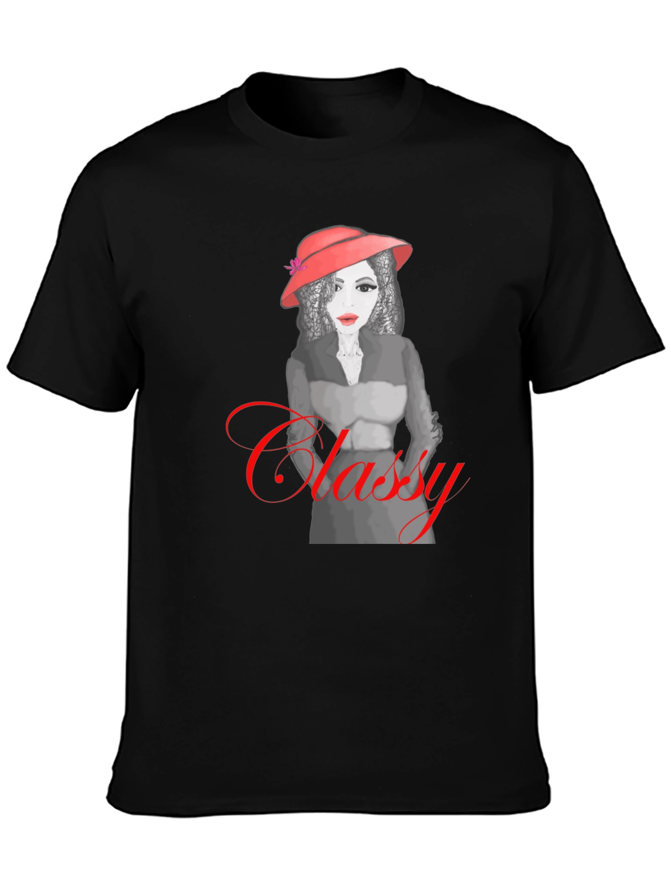 Classy Woman Graphic T-Shirt - Modern Style