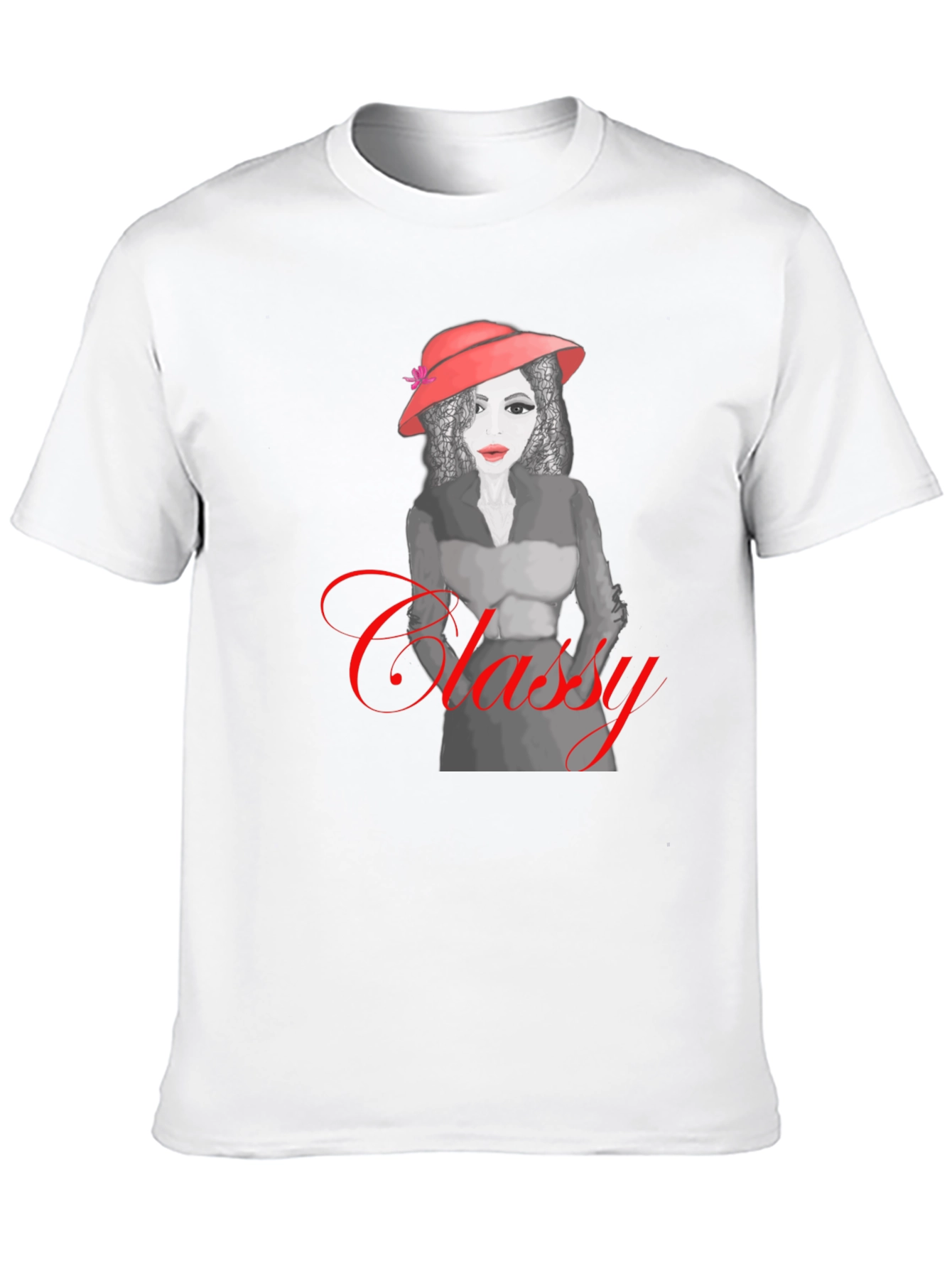 Classy Woman Graphic T-Shirt - Modern Style