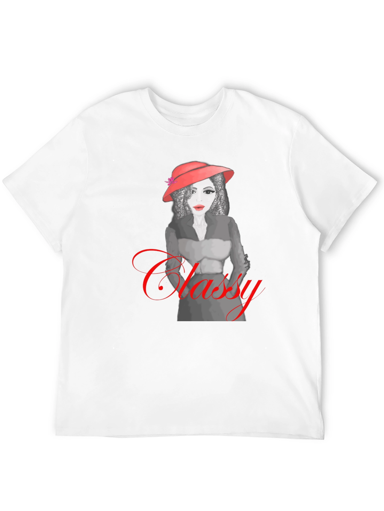 Classy Woman Graphic T-Shirt - Modern Style