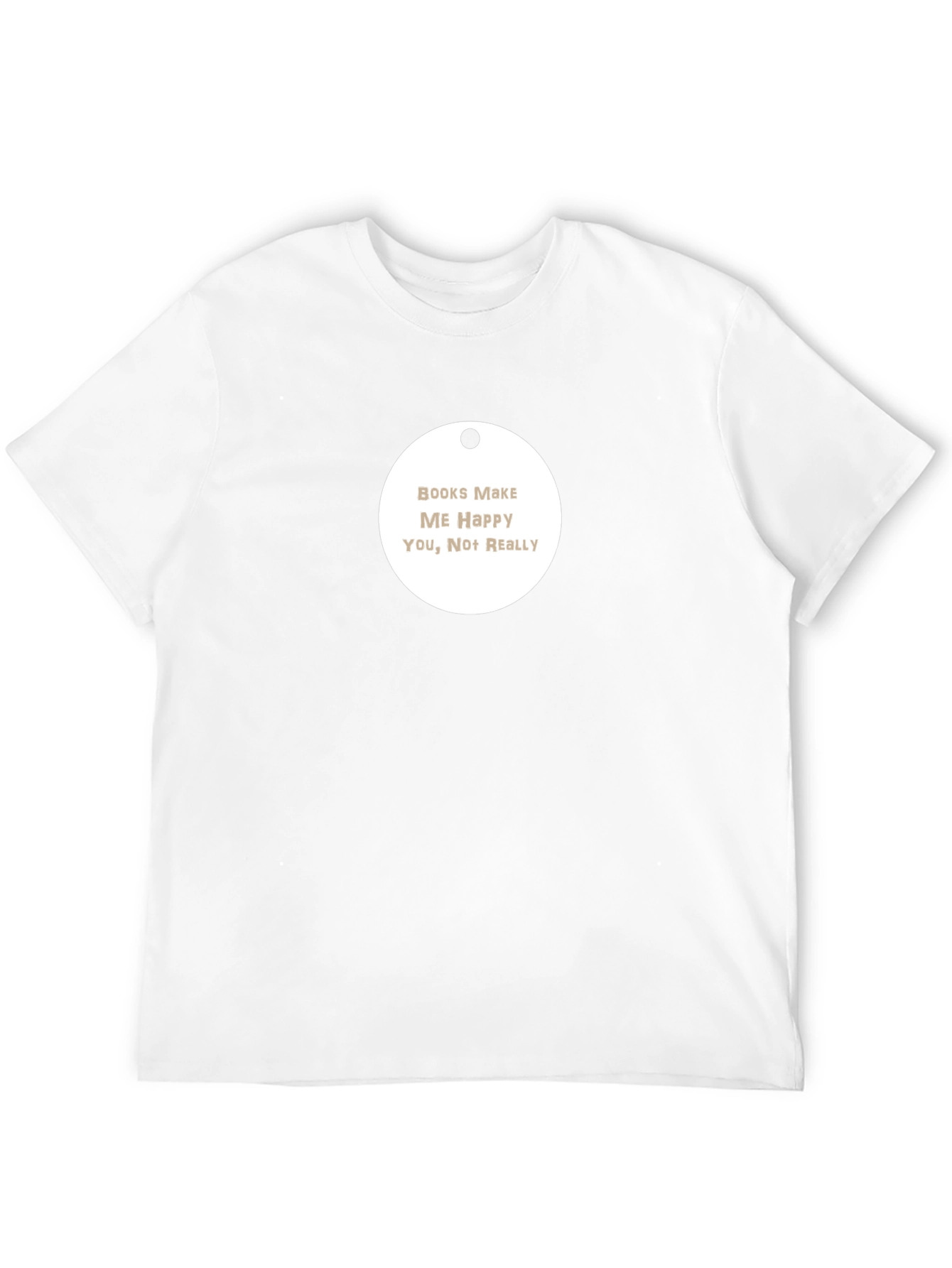 Books Make Me Happy Black T-Shirt