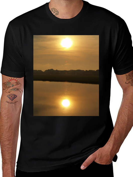 Sunset Lake Reflection Graphic Tee