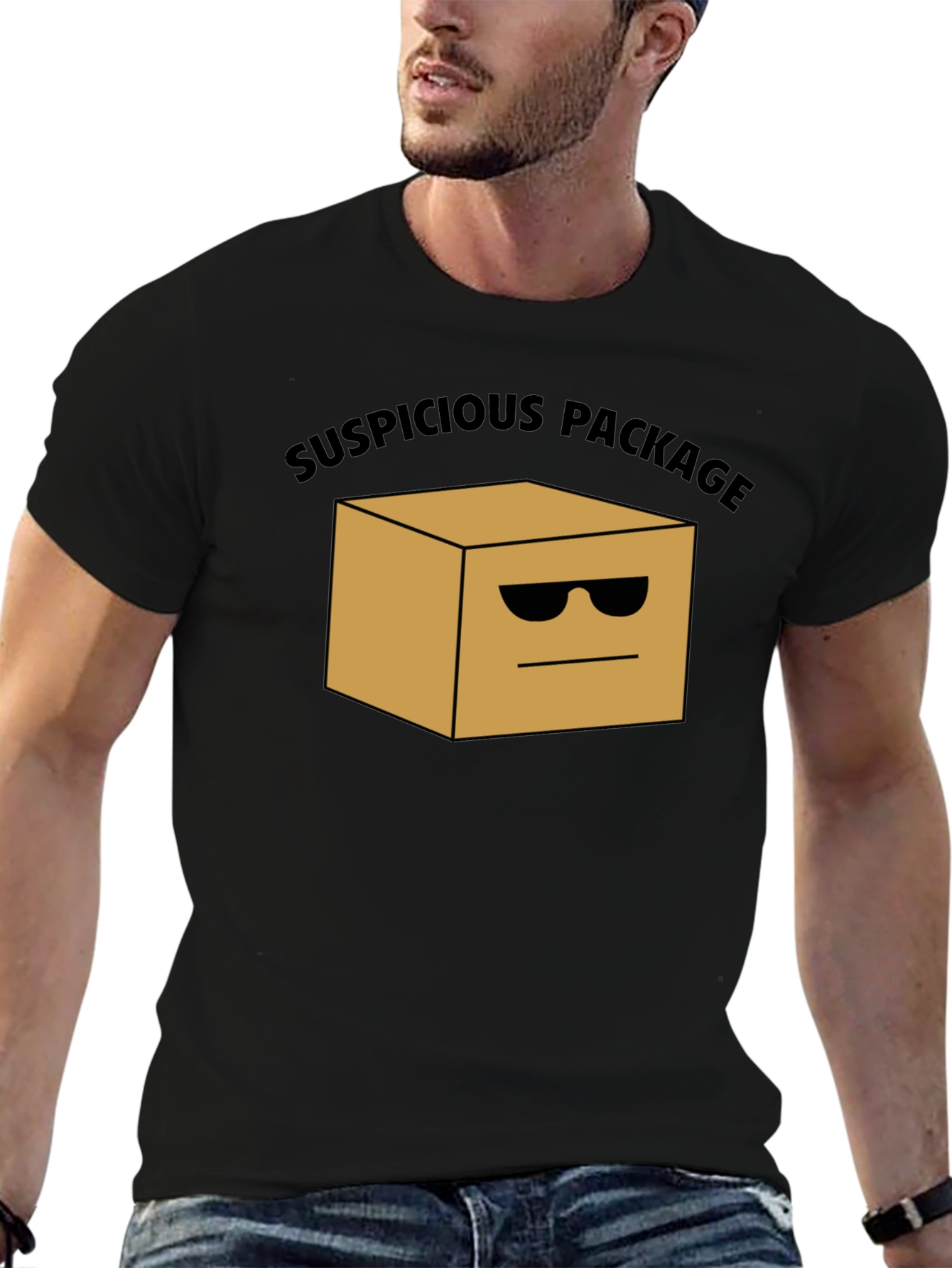 Suspicious Package T-Shirt - Funny Cool Box Tee