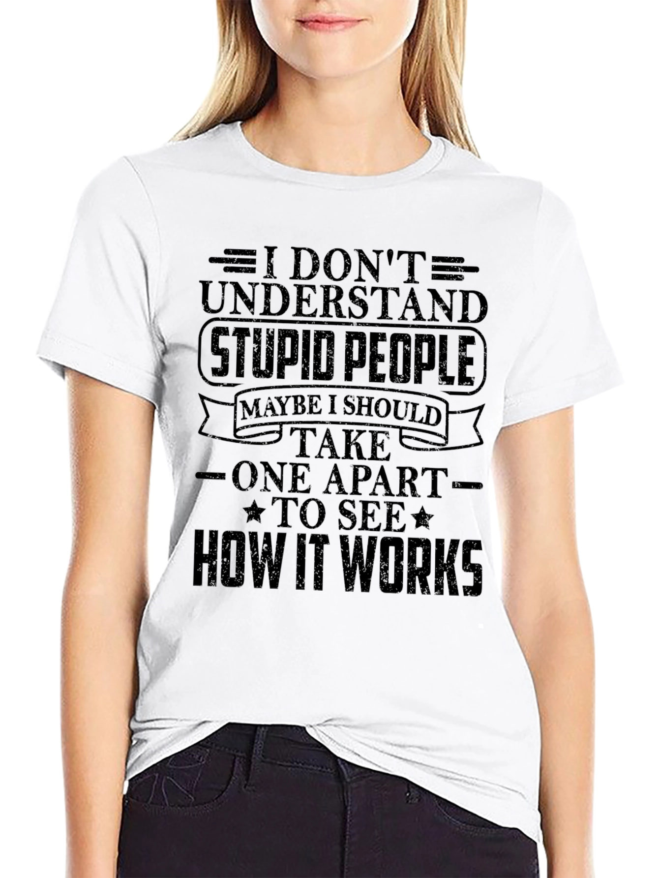 I Dont Understand Stupid People Graphic T-Shirt