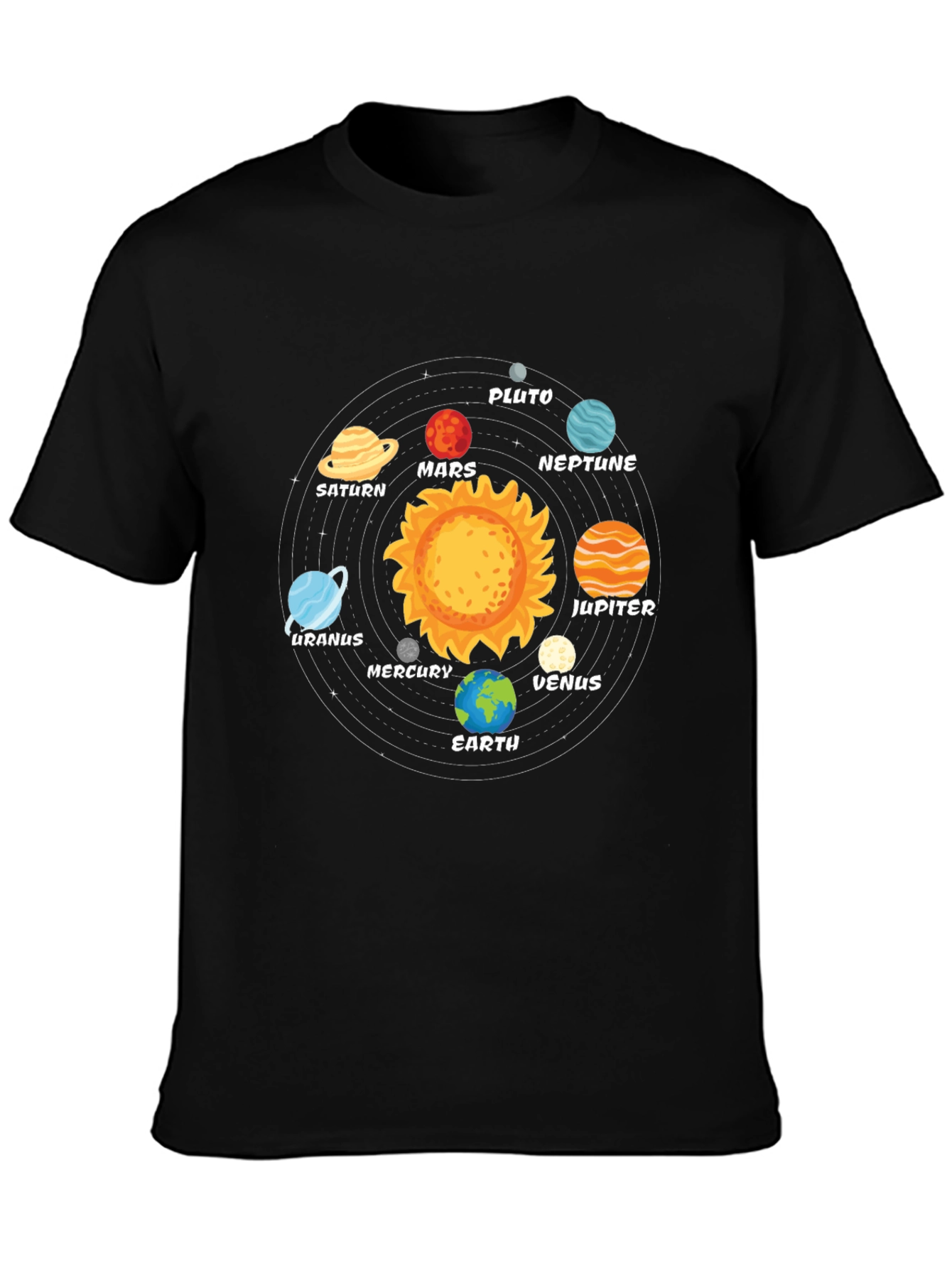 Planets Solar System T-Shirt - Outer Space Galaxy Tee