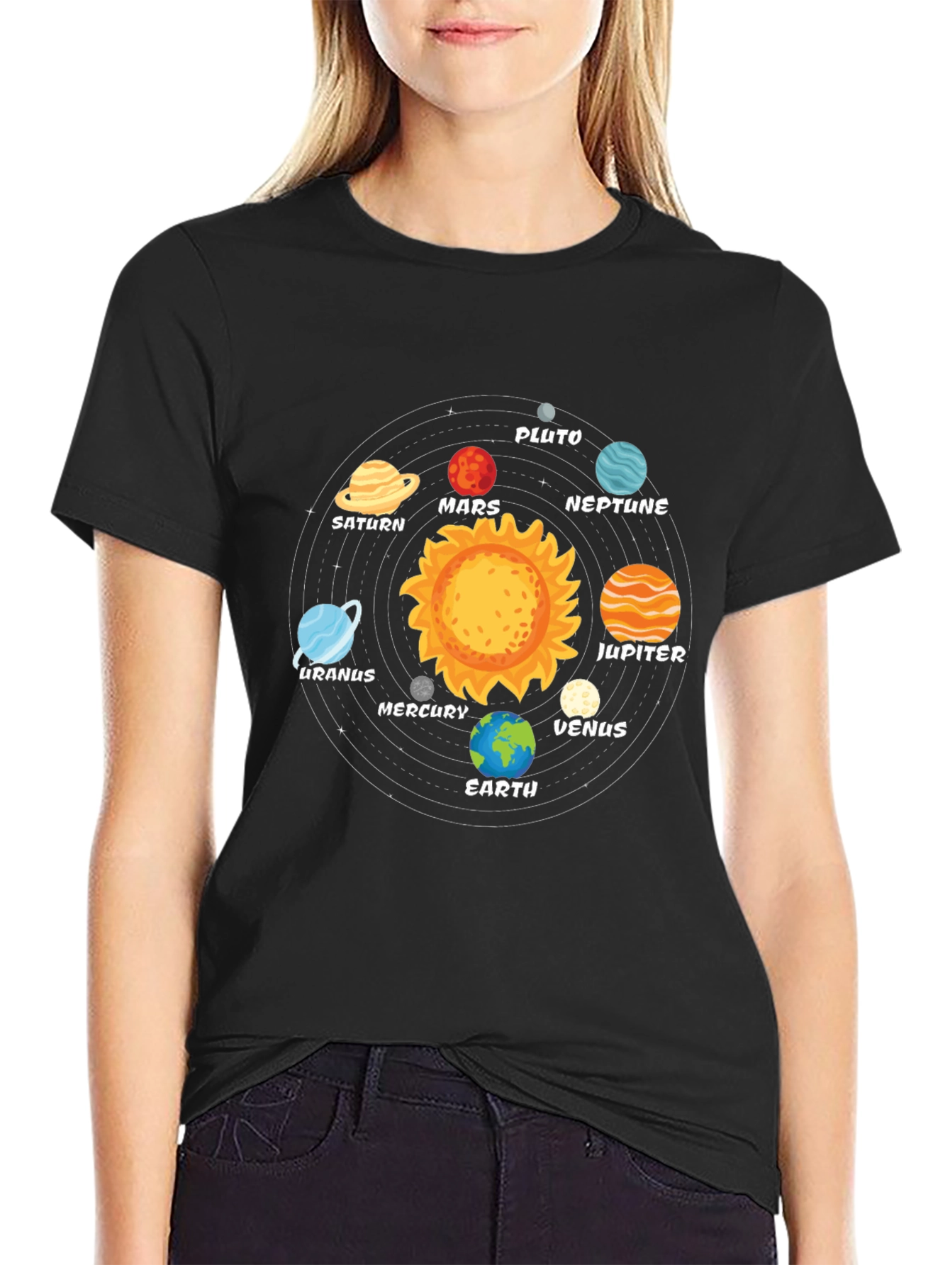 Planets Solar System T-Shirt - Outer Space Galaxy Tee