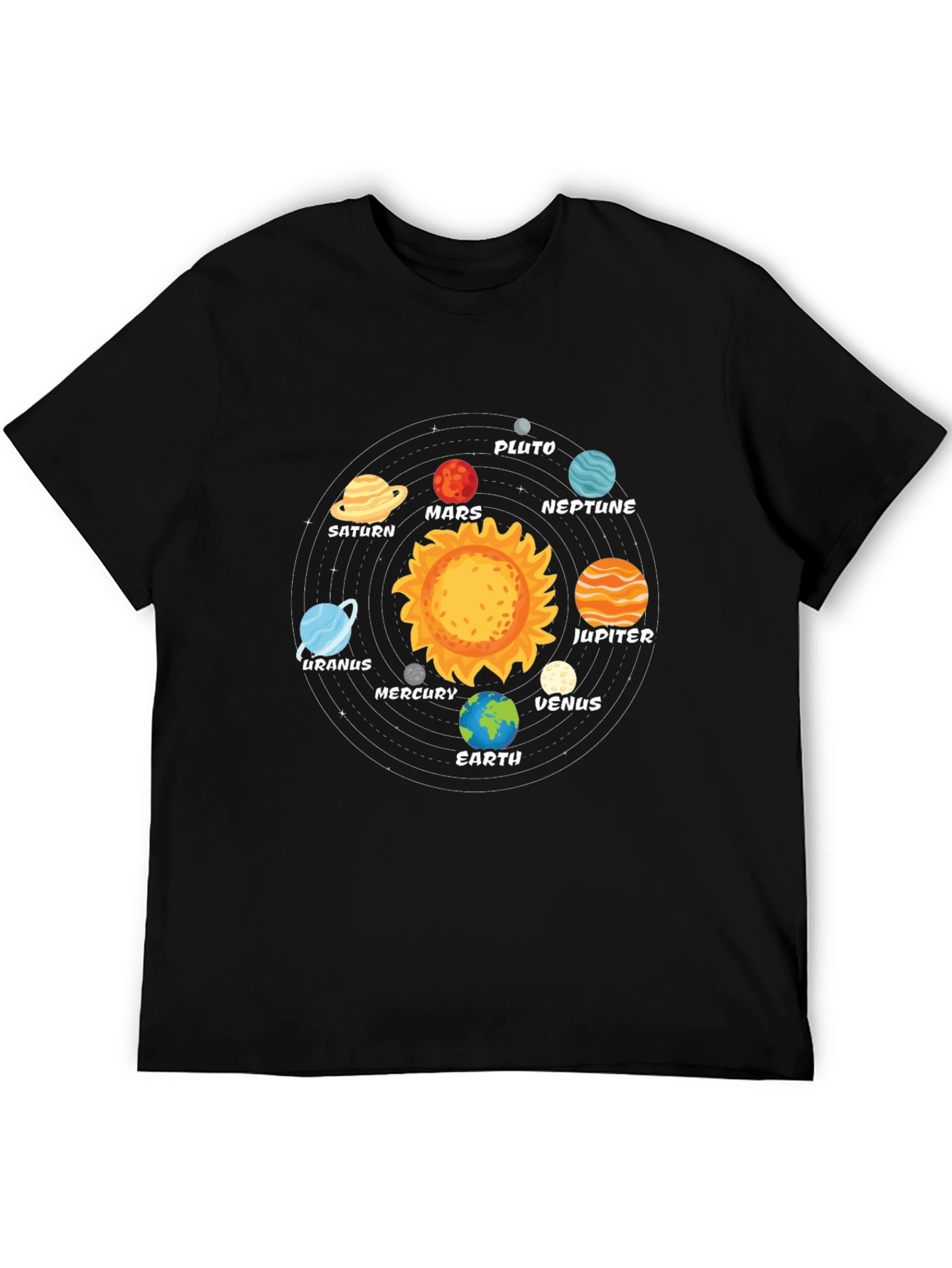 Planets Solar System T-Shirt - Outer Space Galaxy Tee