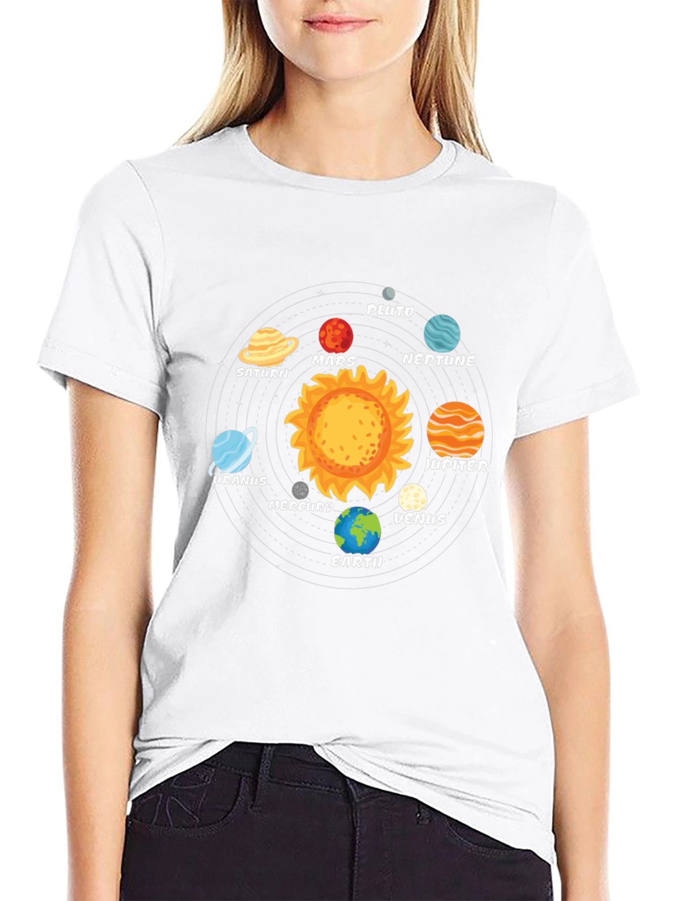 Planets Solar System T-Shirt - Outer Space Galaxy Tee