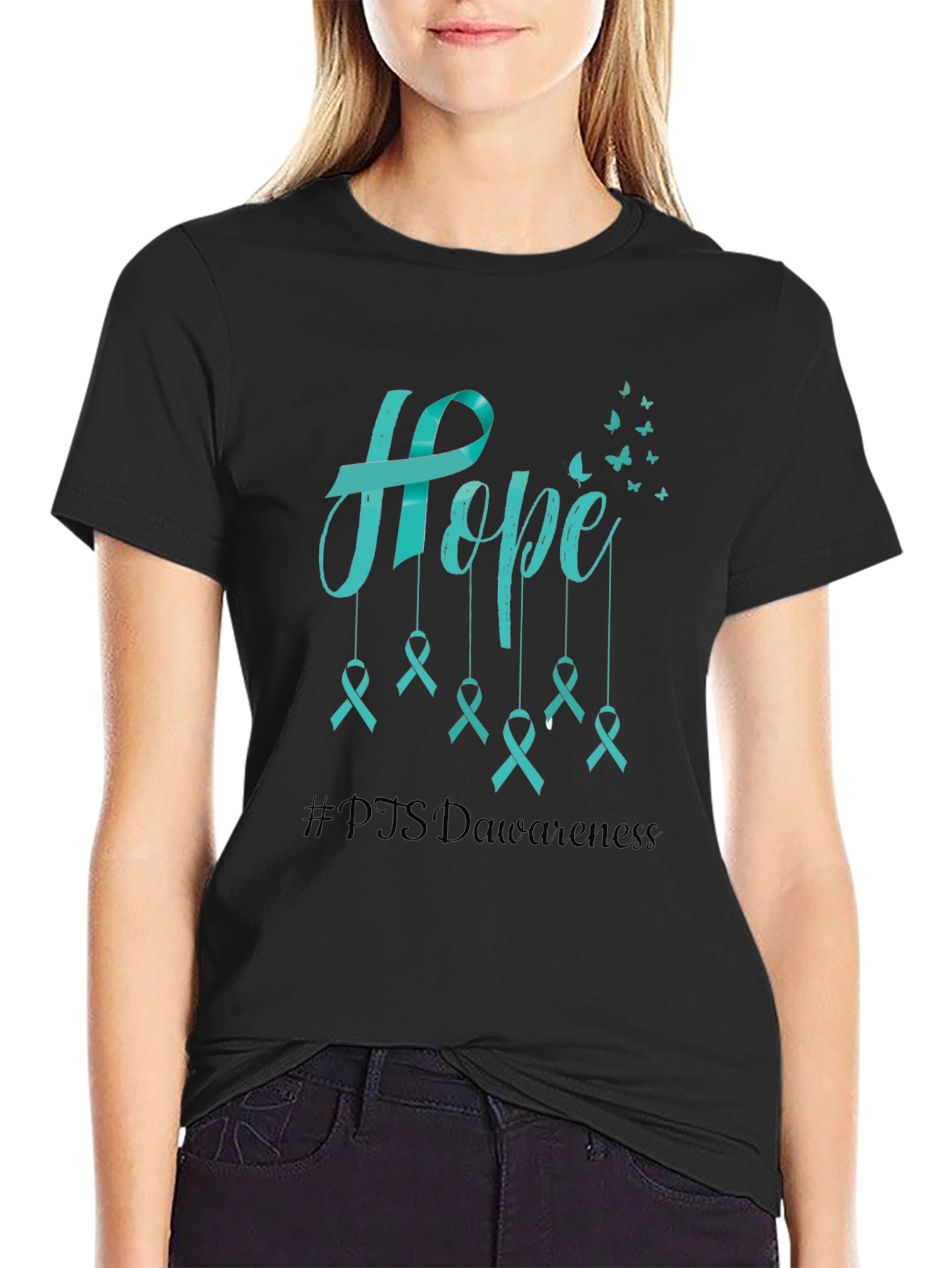 Hope PTSD Awareness Ribbon T-Shirt