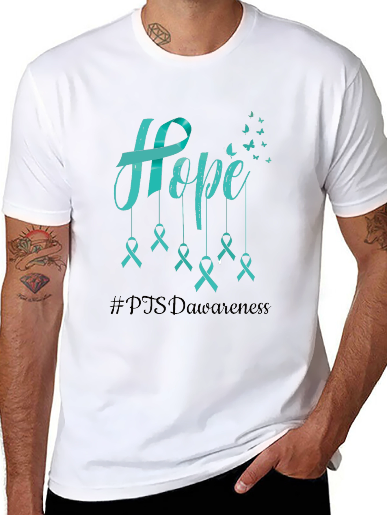 Hope PTSD Awareness Ribbon T-Shirt