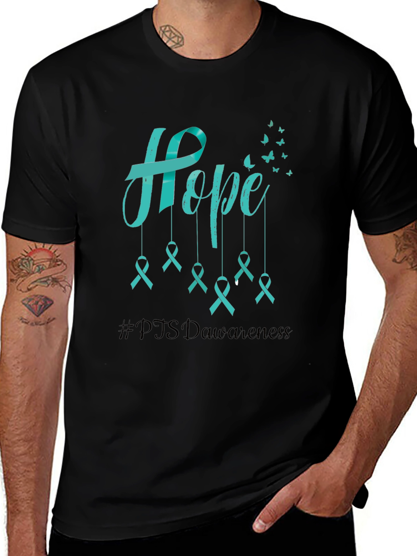 Hope PTSD Awareness Ribbon T-Shirt