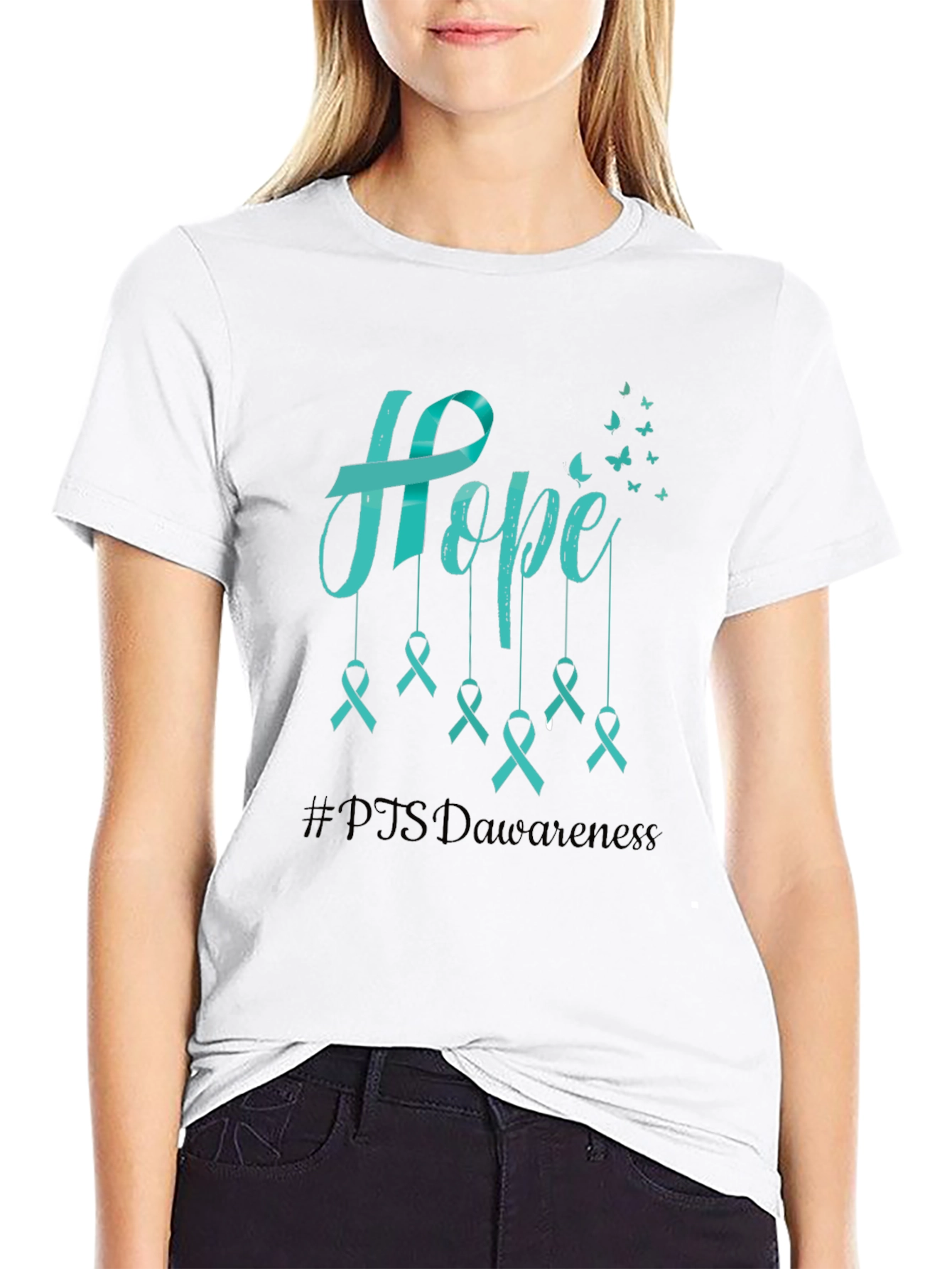 Hope PTSD Awareness Ribbon T-Shirt