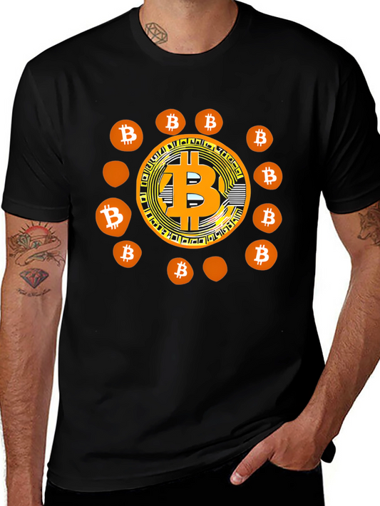 Bitcoin Graphic T-Shirt - Crypto Tee for Men
