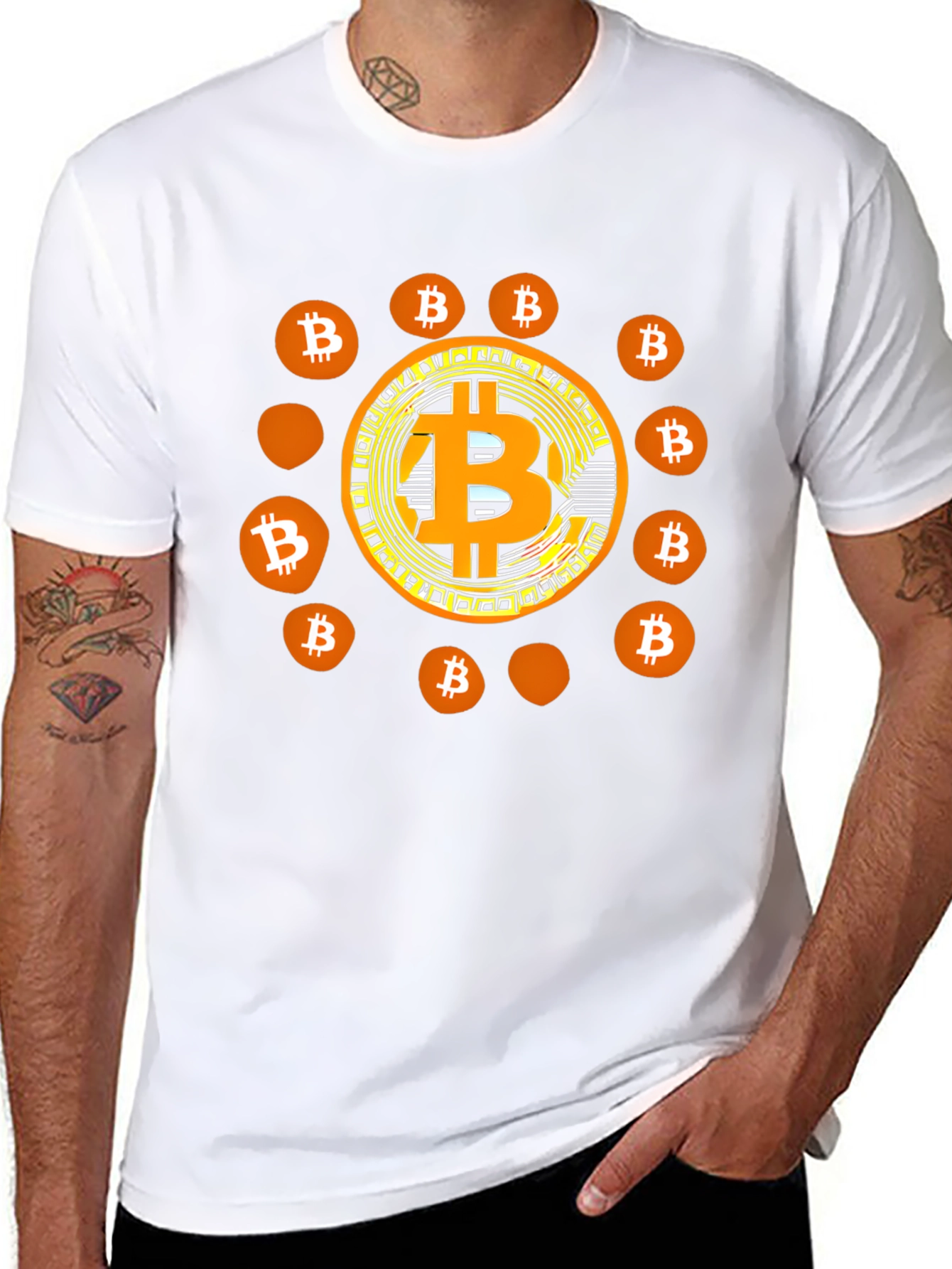 Bitcoin Graphic T-Shirt - Crypto Tee for Men