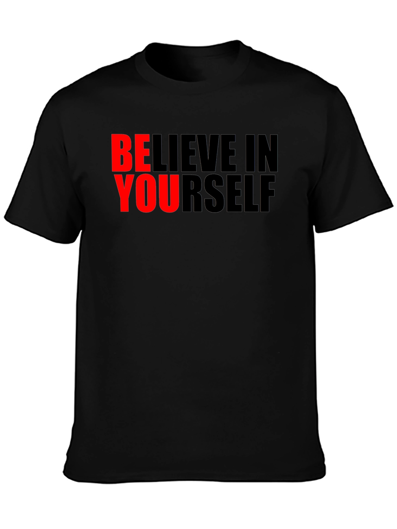 Believe in Yourself Graphic Tee - Black