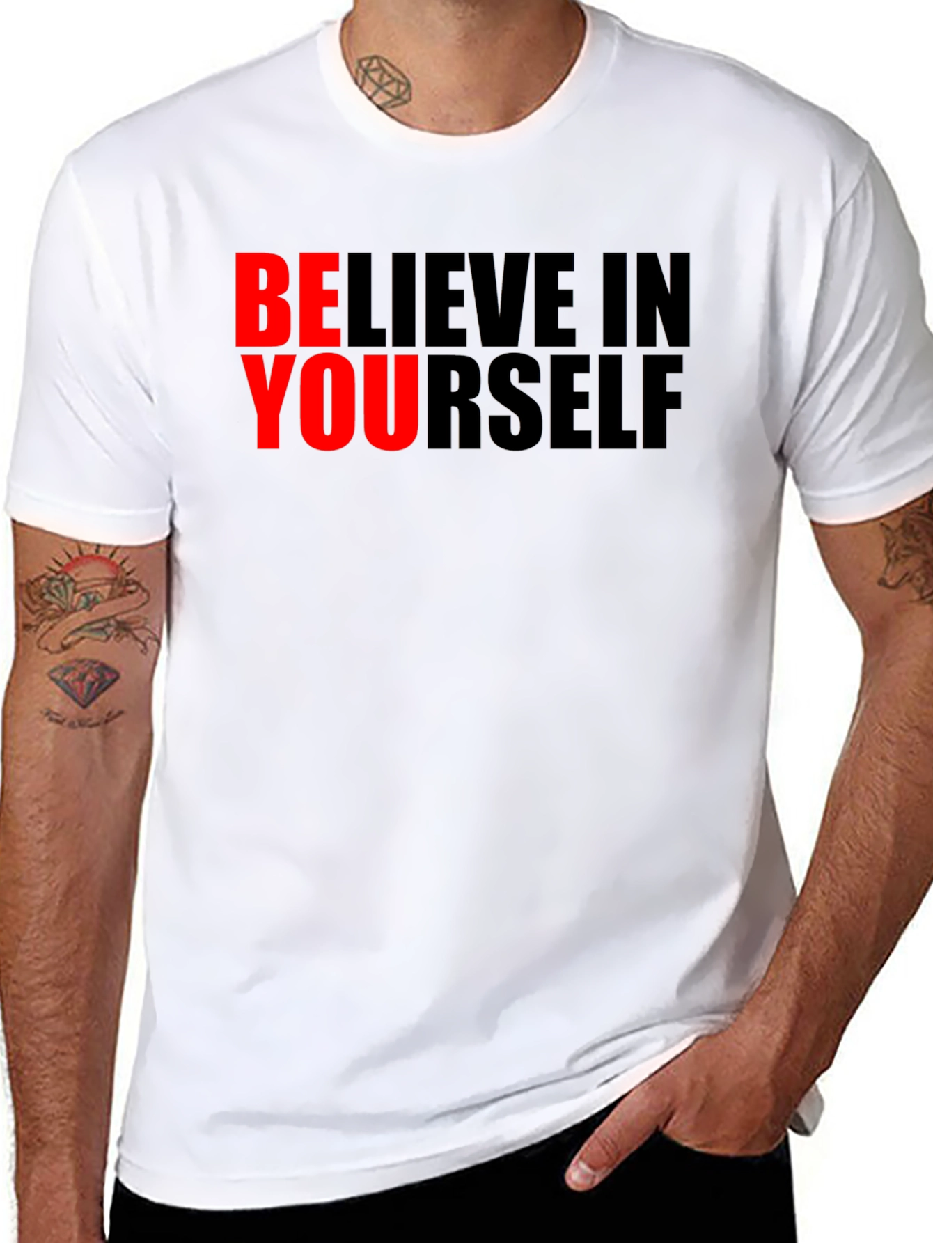 Believe in Yourself Graphic Tee - Black