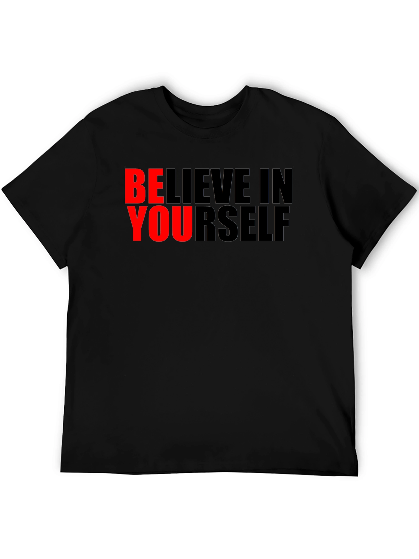 Believe in Yourself Graphic Tee - Black
