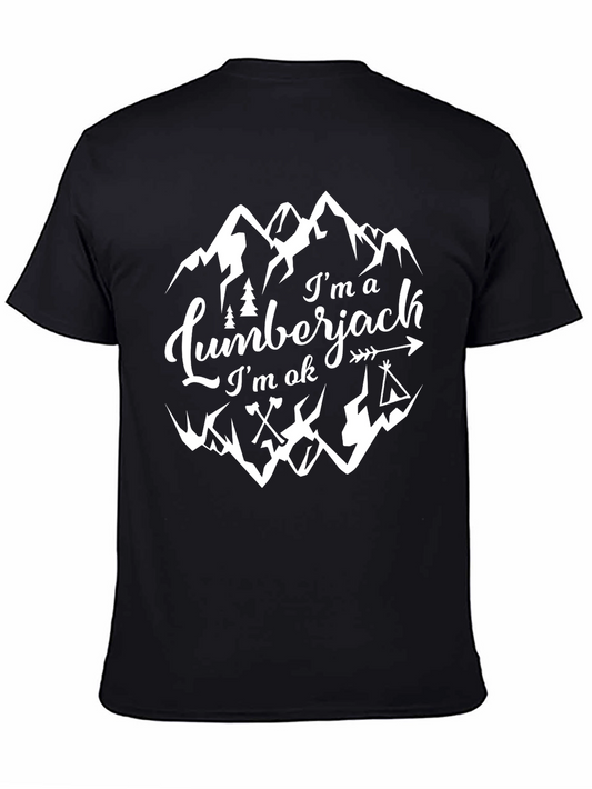 Lumberjack Tee - Im OK Mountain Graphic