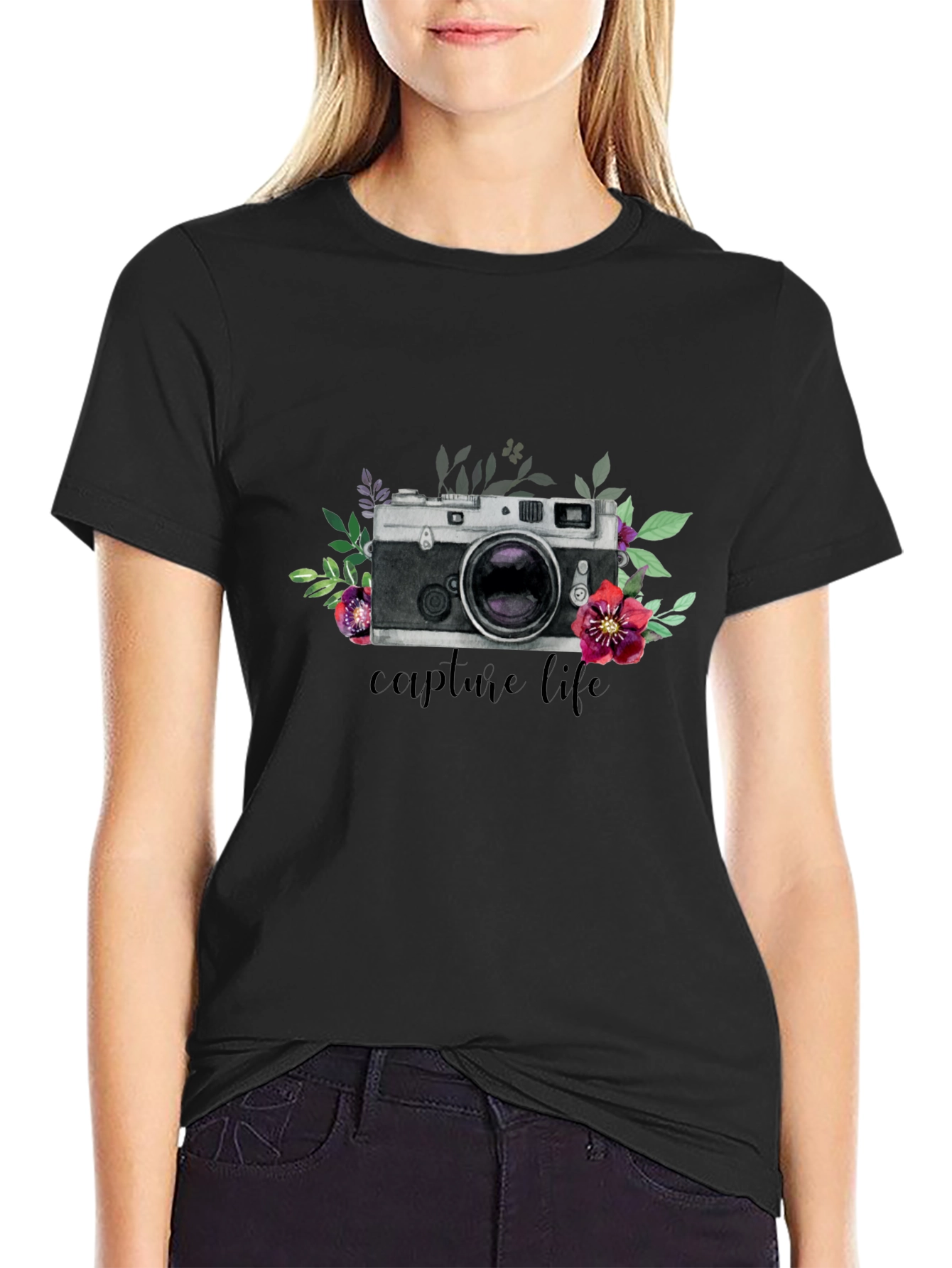 Capture Life Camera Graphic T-Shirt