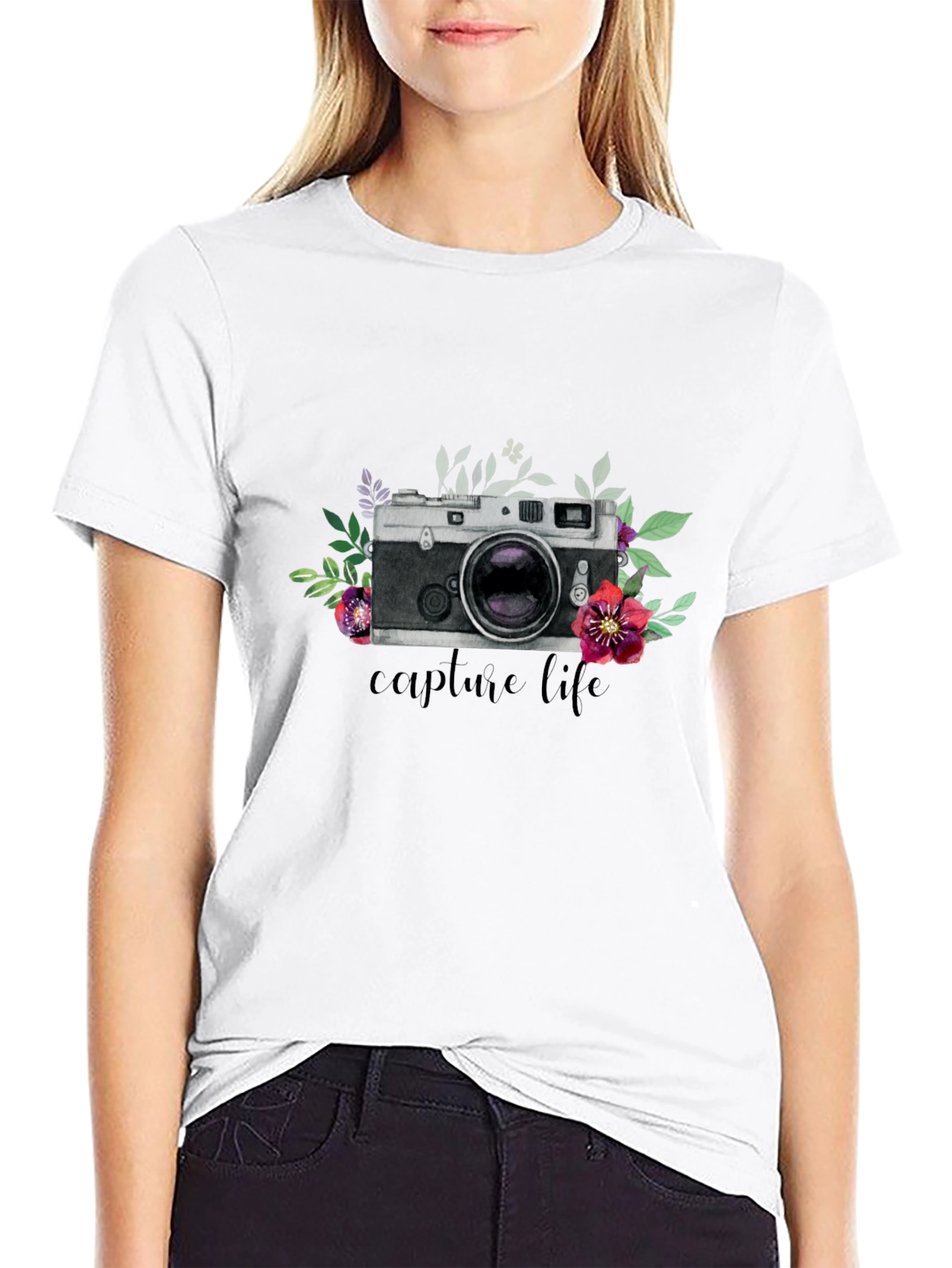 Capture Life Camera Graphic T-Shirt