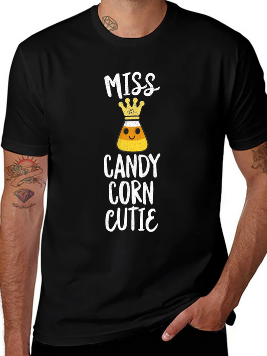 Miss Candy Corn Cutie Graphic T-Shirt Halloween