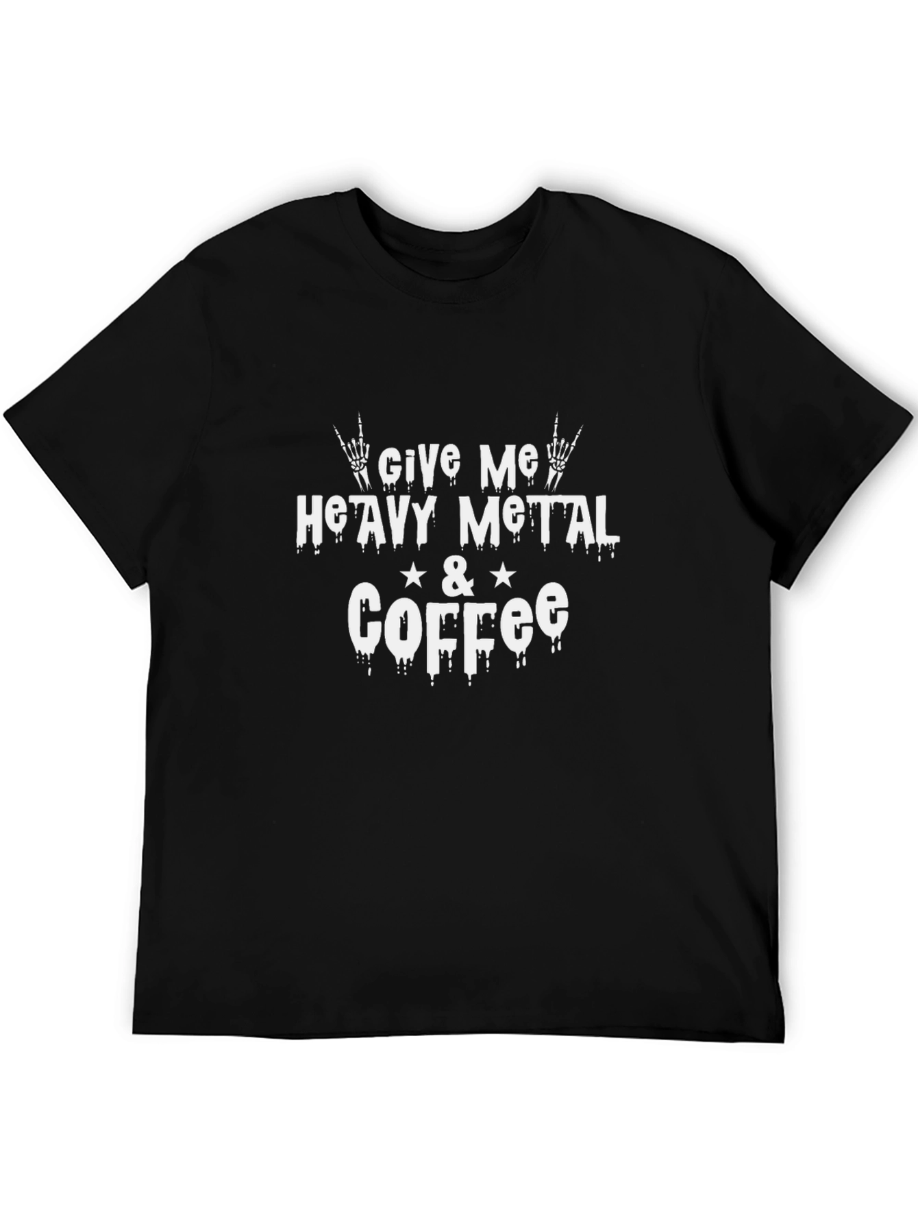 Give Me Heavy Metal & Coffee Black Tee