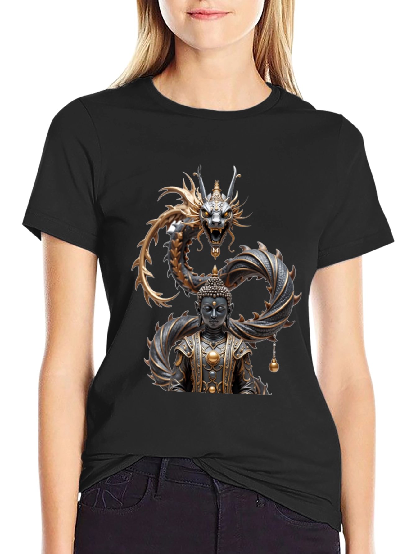Dragon Buddha Graphic Tee