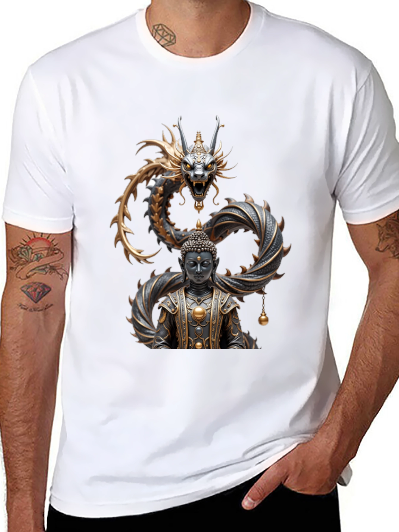 Dragon Buddha Graphic Tee
