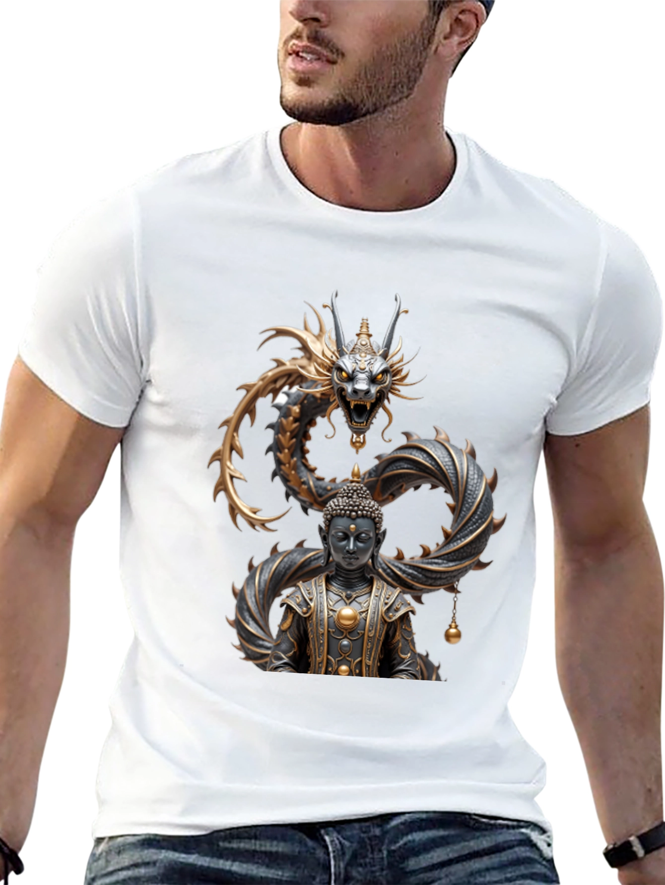Dragon Buddha Graphic Tee