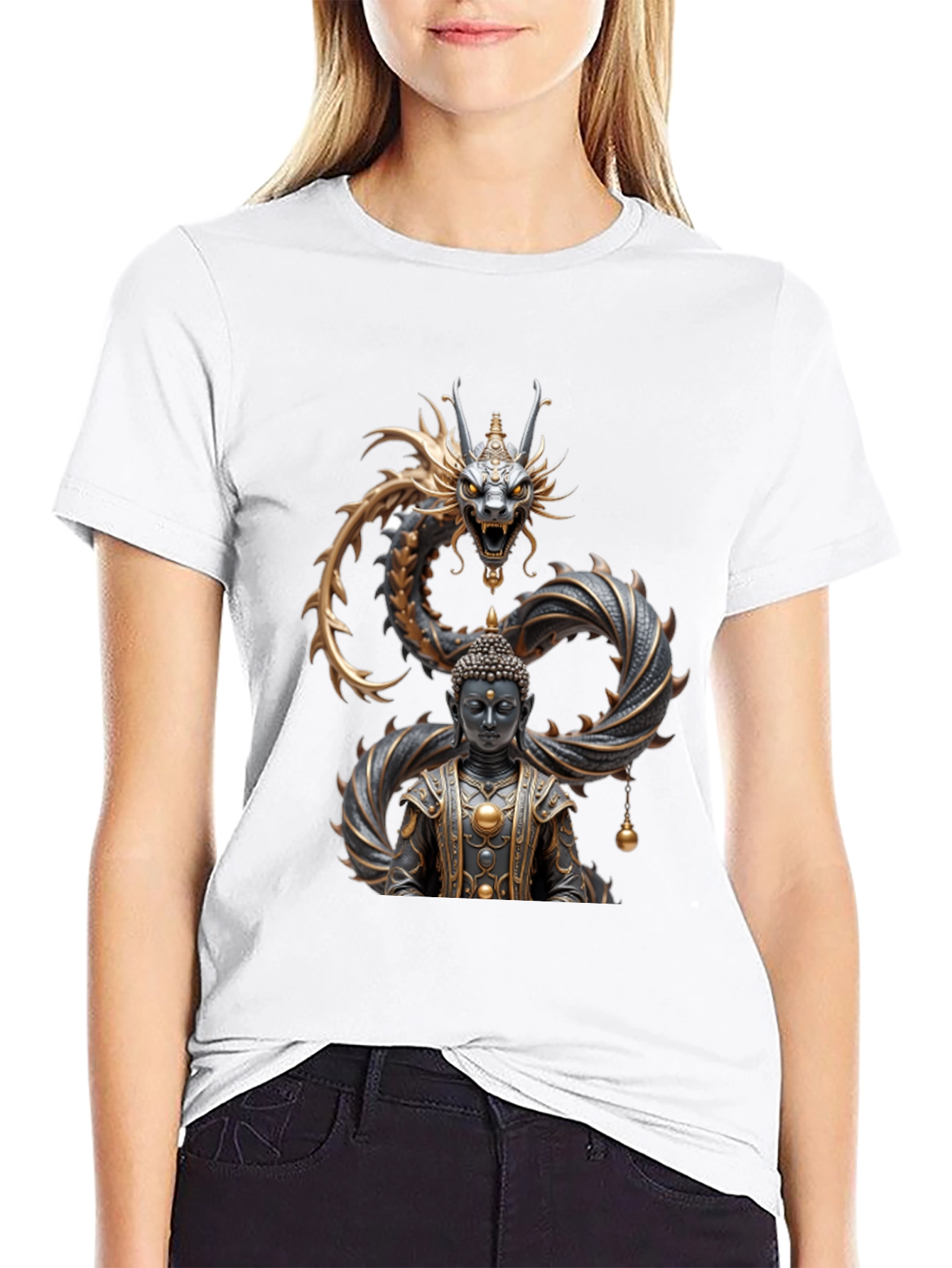 Dragon Buddha Graphic Tee