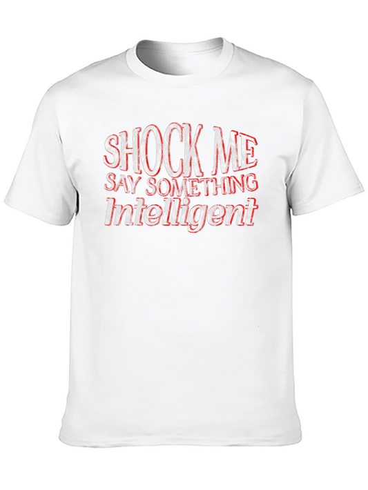 Shock Me Intelligent Statement Graphic Tee