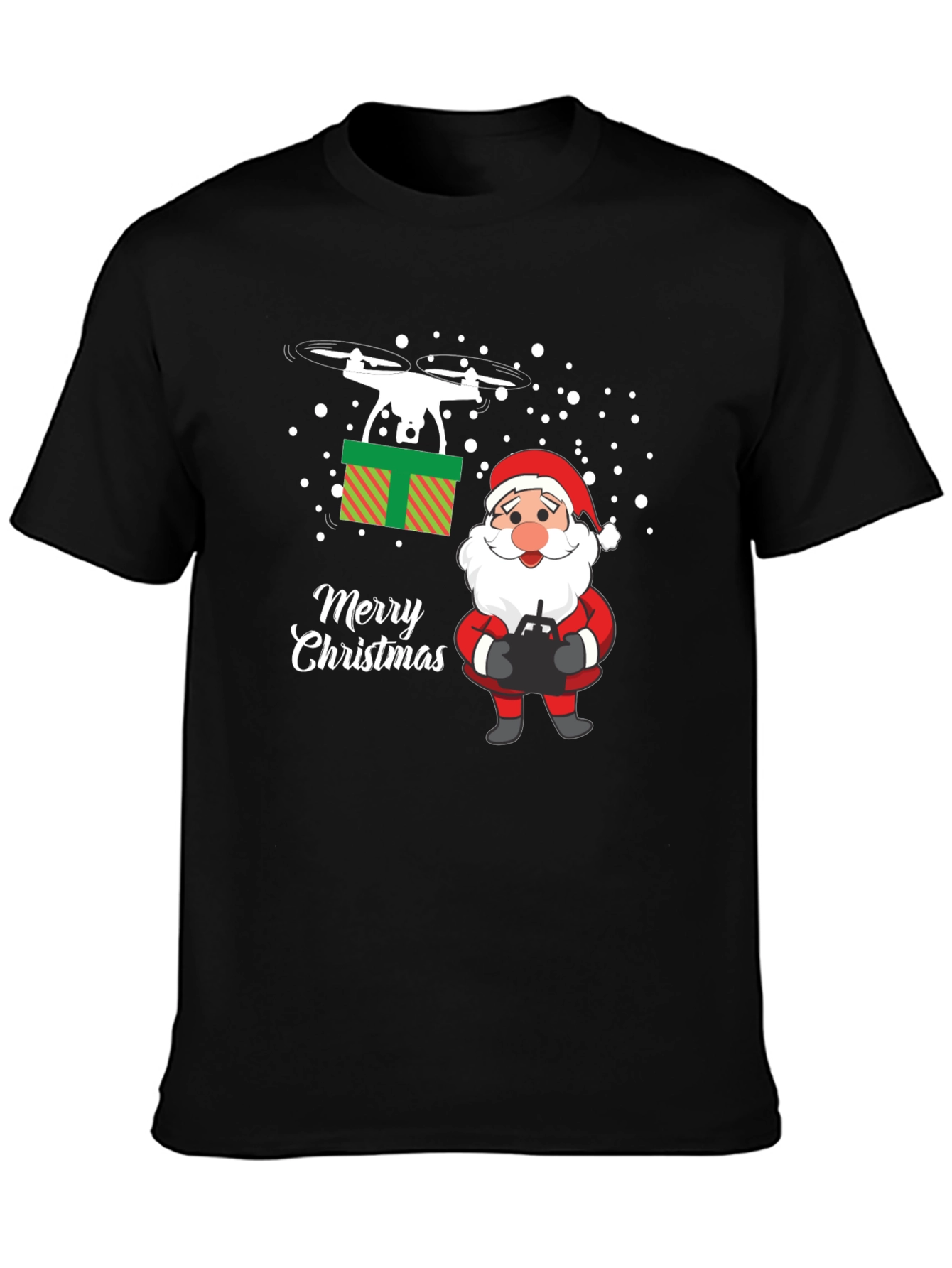 Santa Drone Delivery Christmas T-Shirt