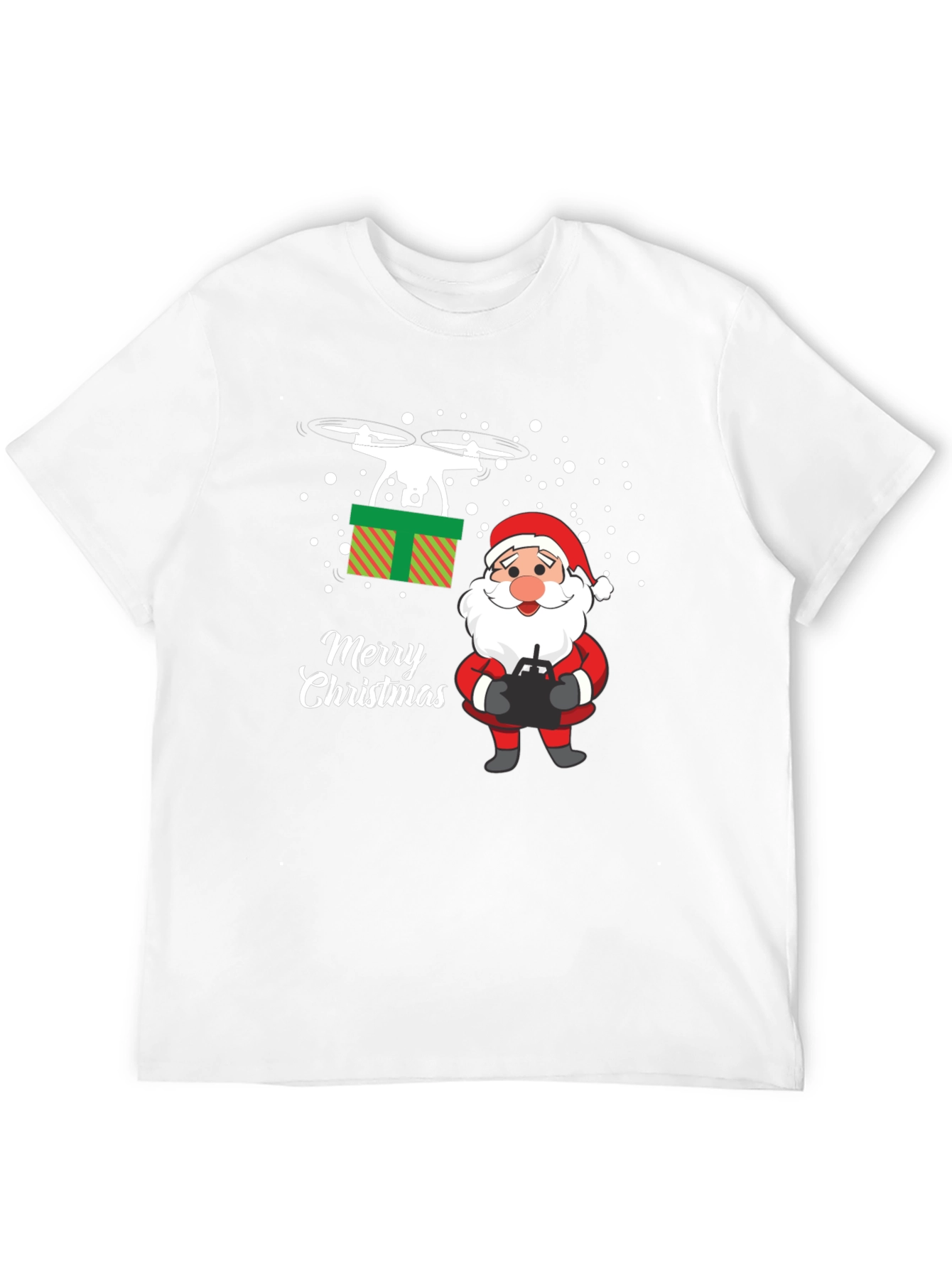 Santa Drone Delivery Christmas T-Shirt
