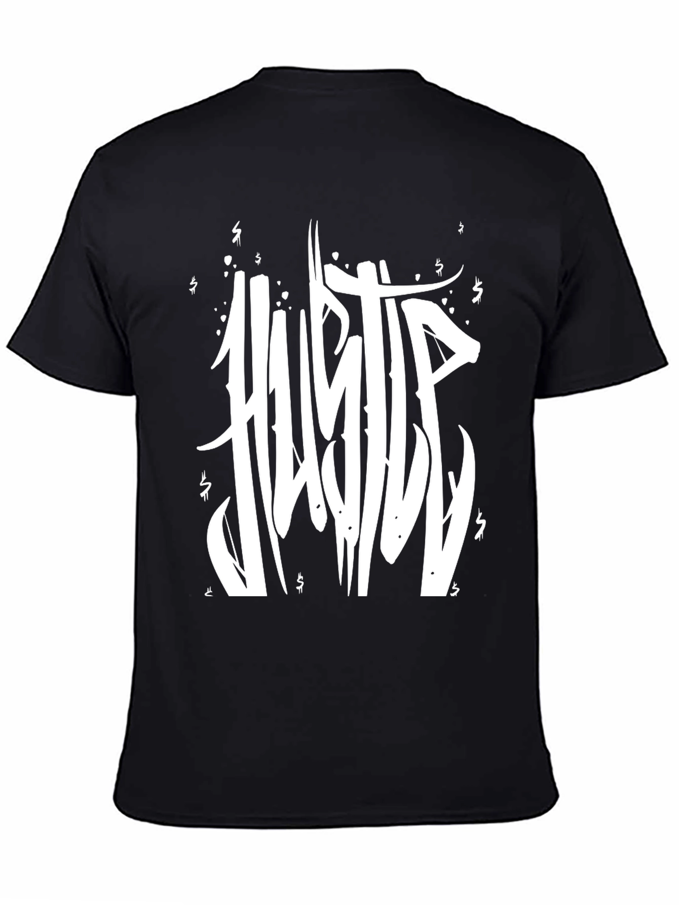 Hustle Graphic Print Black T-Shirt