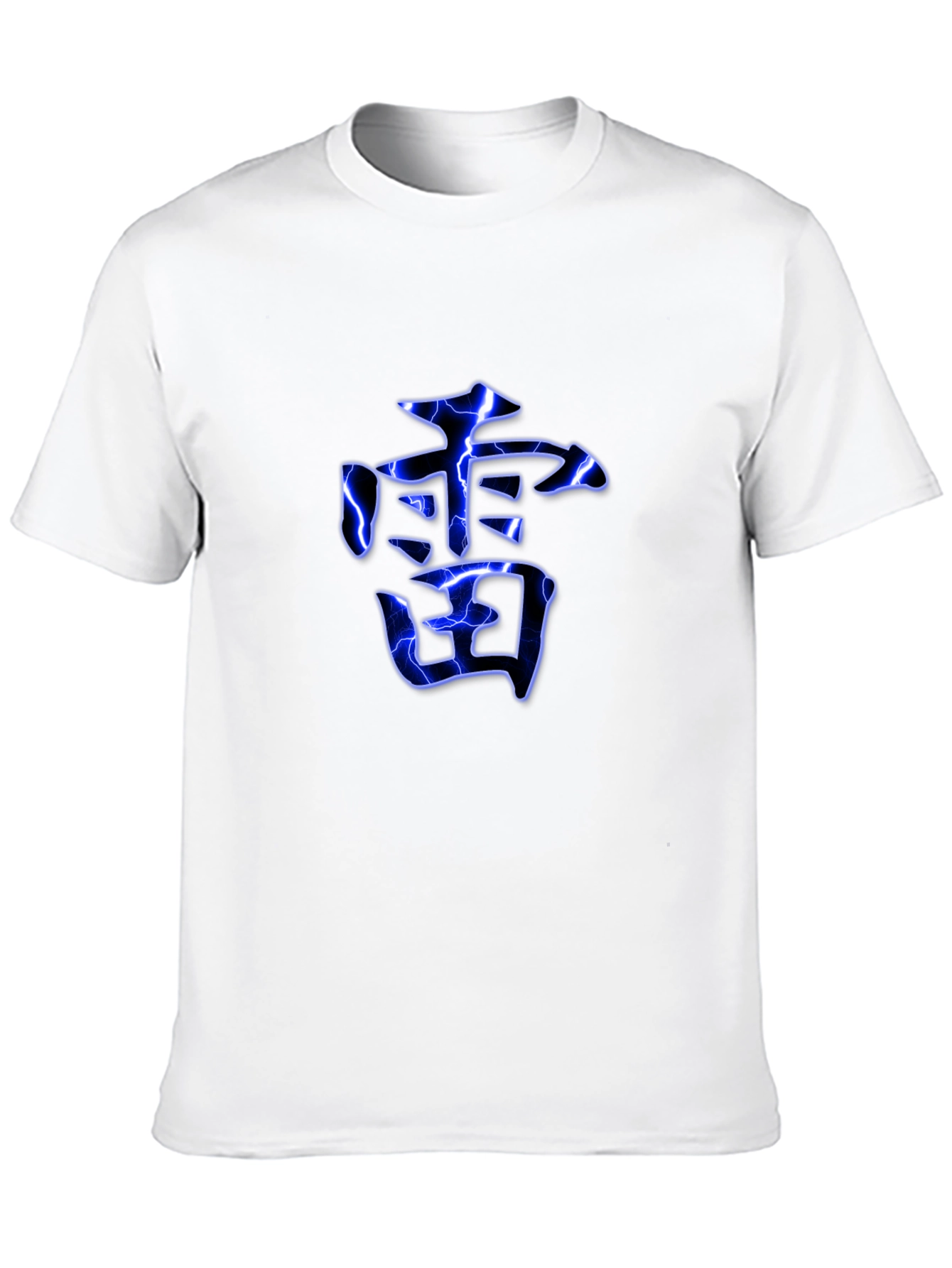 Electric Kanji Graphic Black T-Shirt