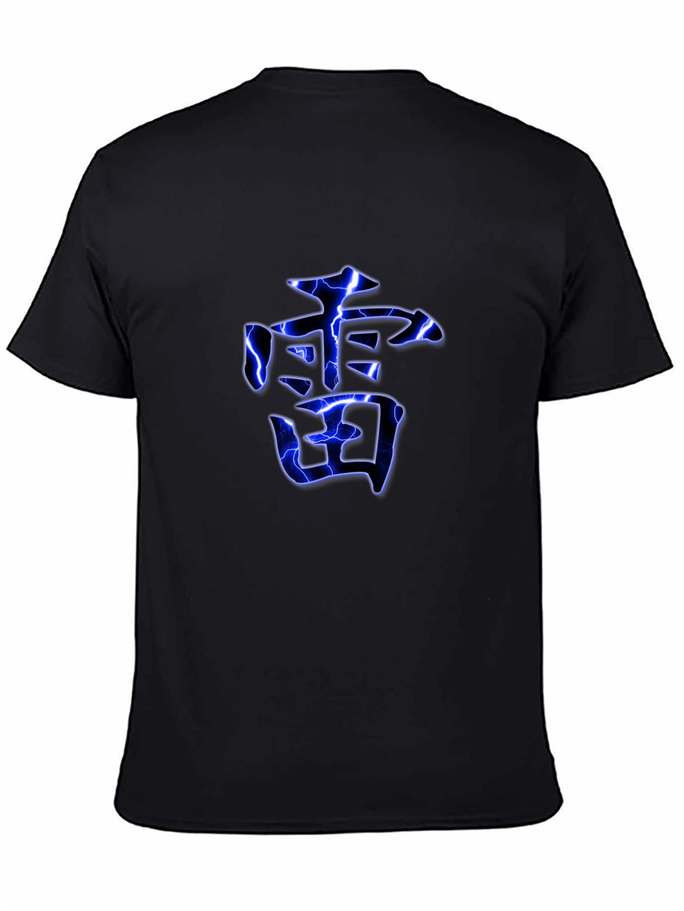 Electric Kanji Graphic Black T-Shirt
