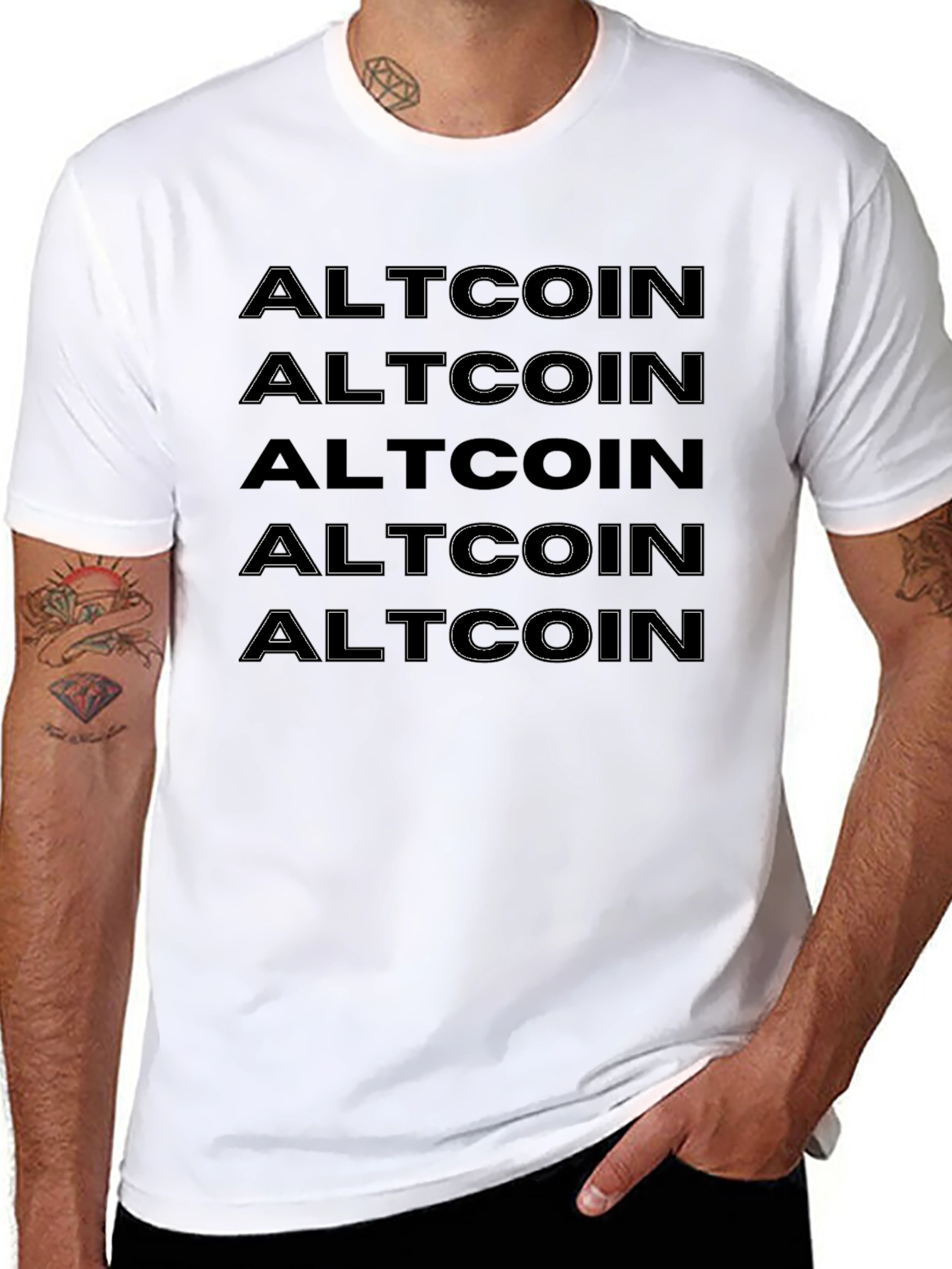 Altcoin Graphic Tee - Black Crypto Shirt