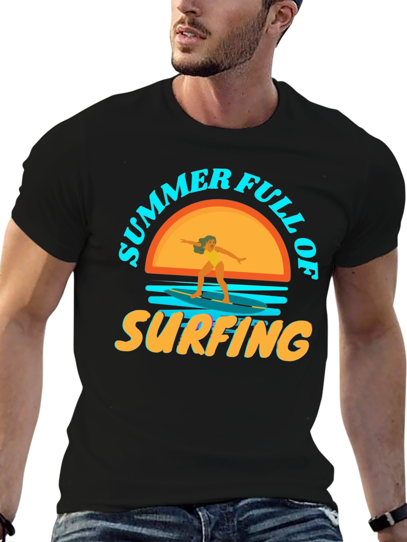 Summer Surfing T-Shirt: Beach Vibes
