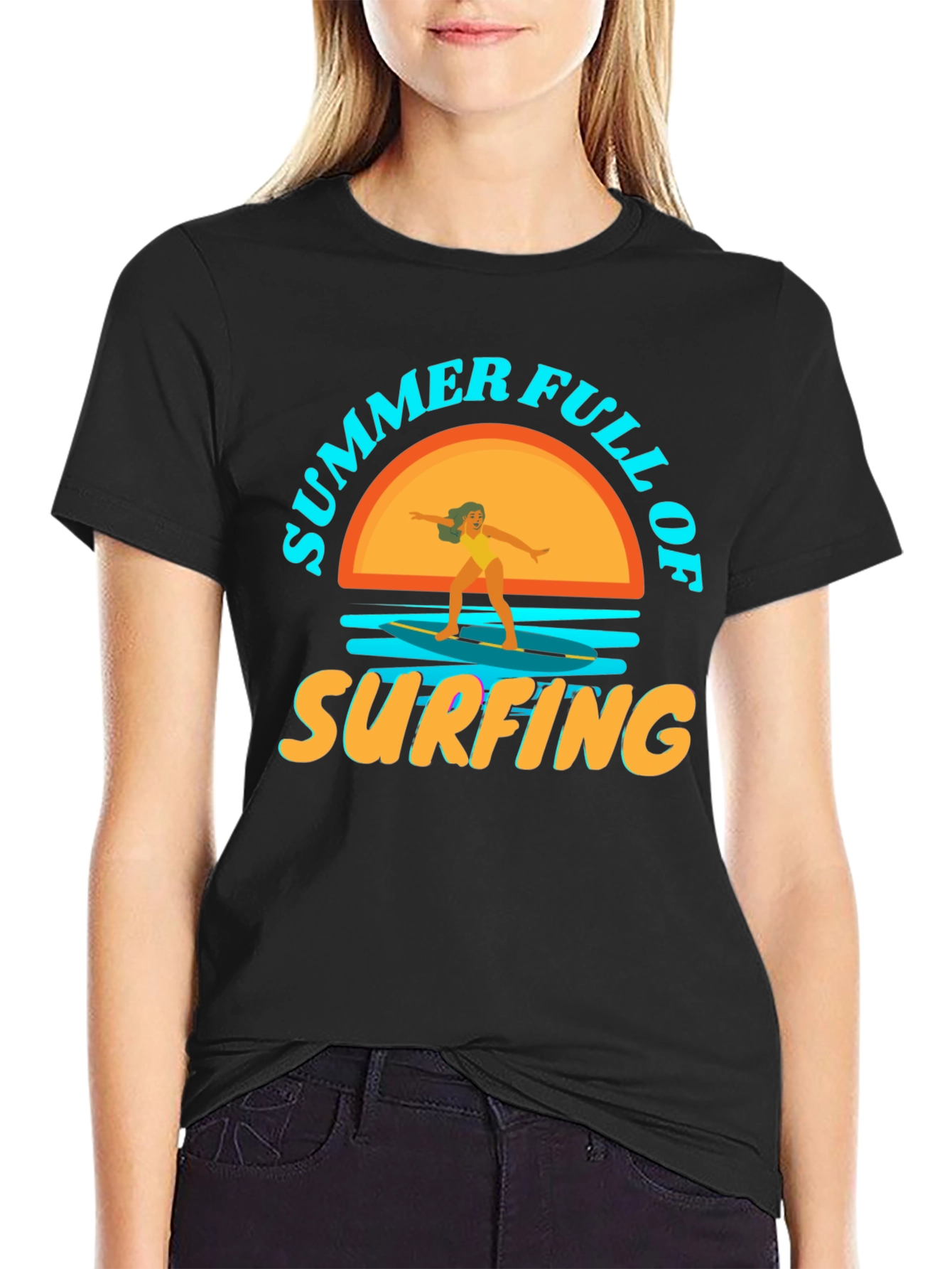 Summer Surfing T-Shirt: Beach Vibes