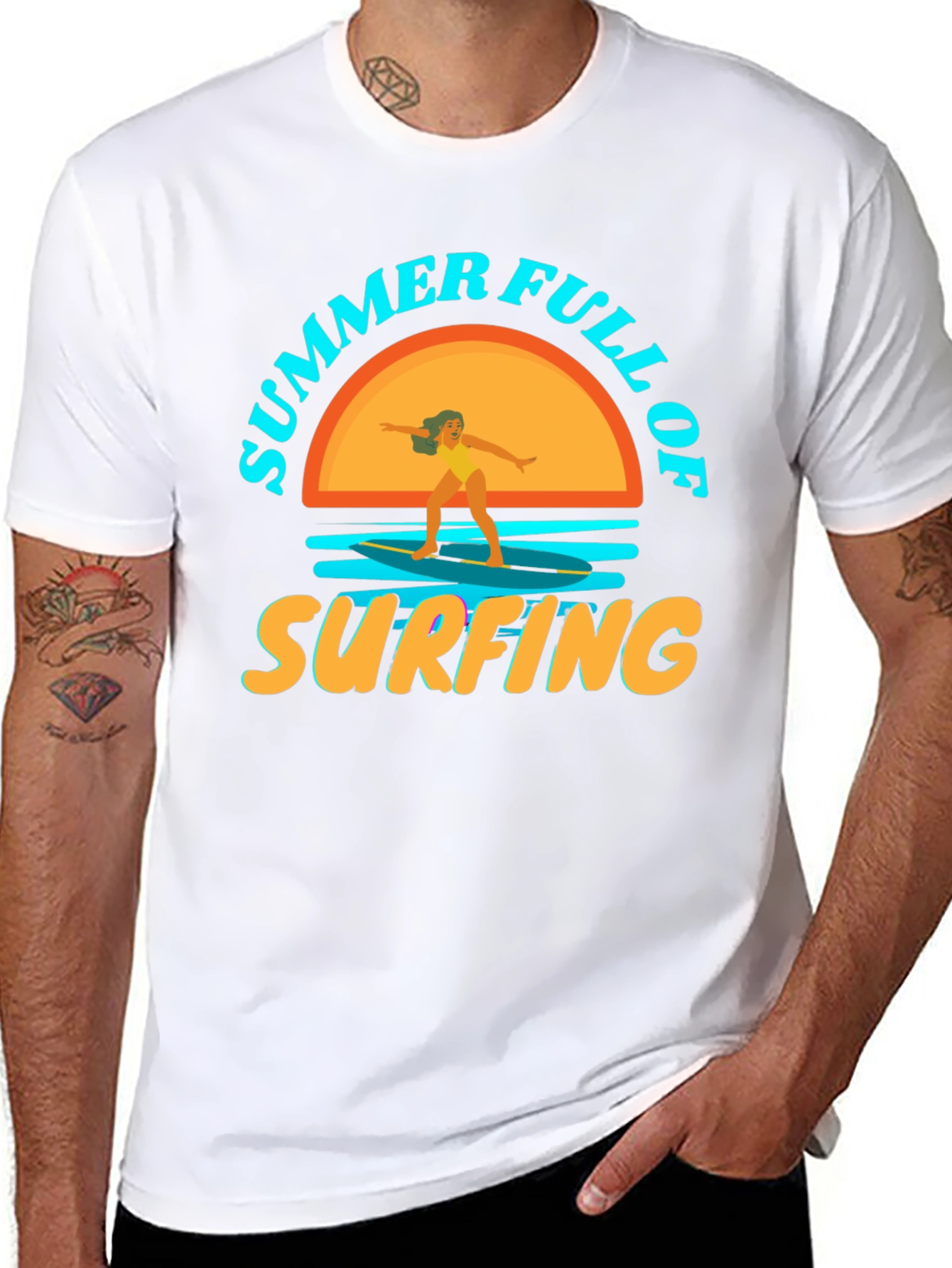 Summer Surfing T-Shirt: Beach Vibes