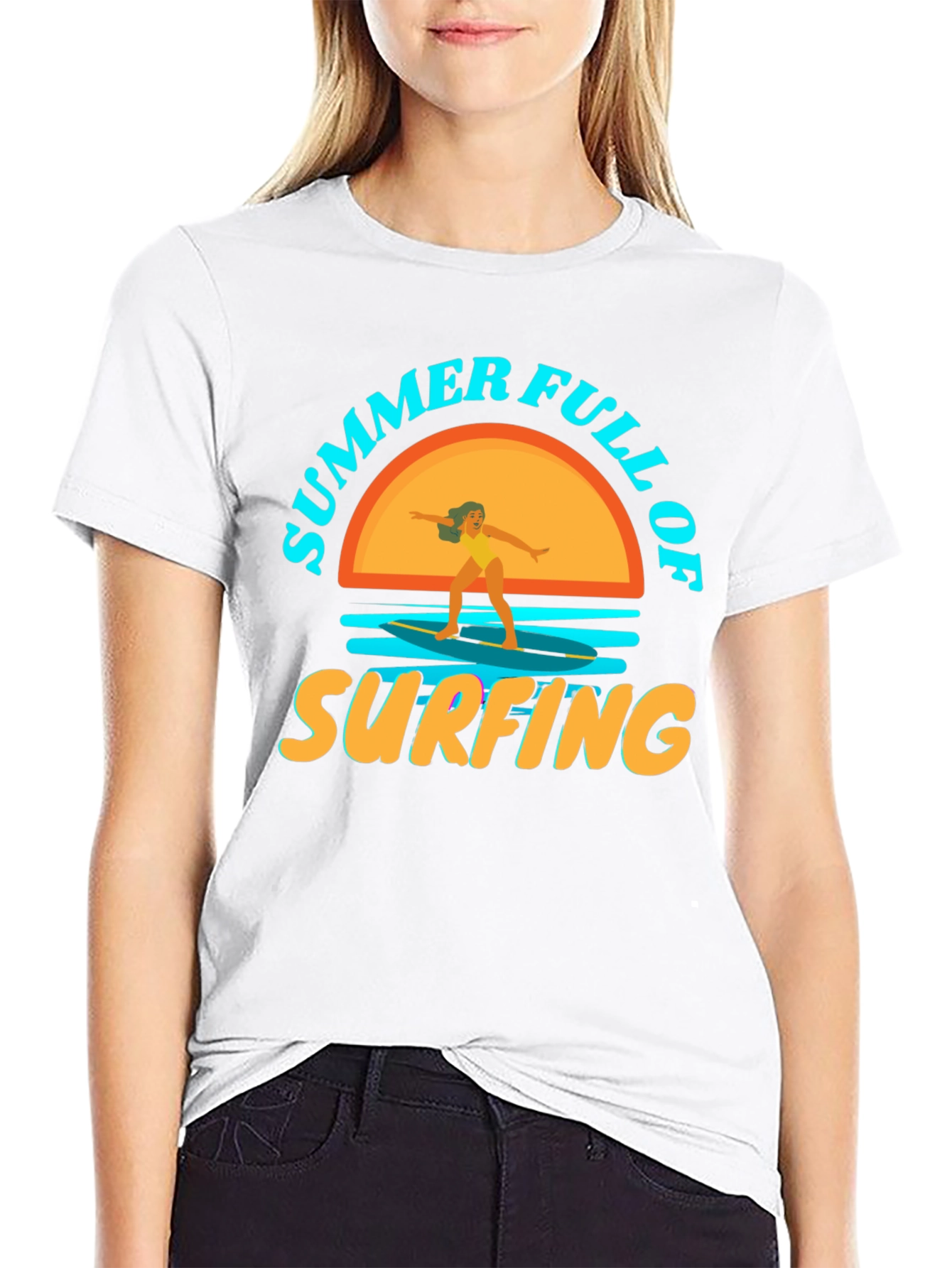 Summer Surfing T-Shirt: Beach Vibes