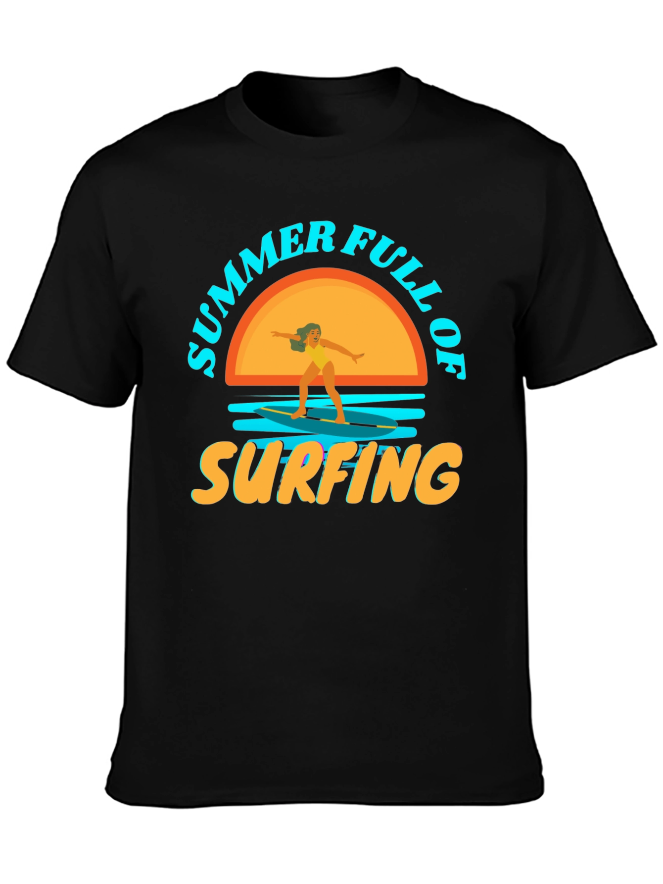 Summer Surfing T-Shirt: Beach Vibes
