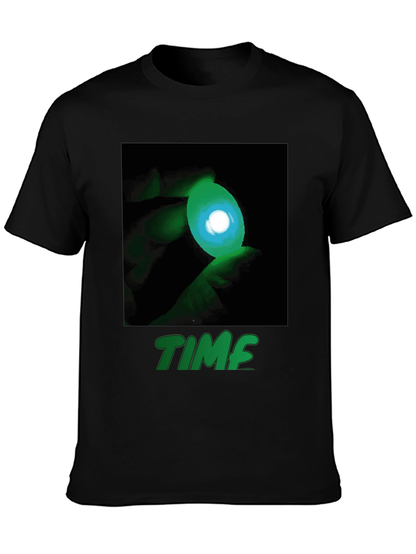 Time Eye Graphic Black Tee