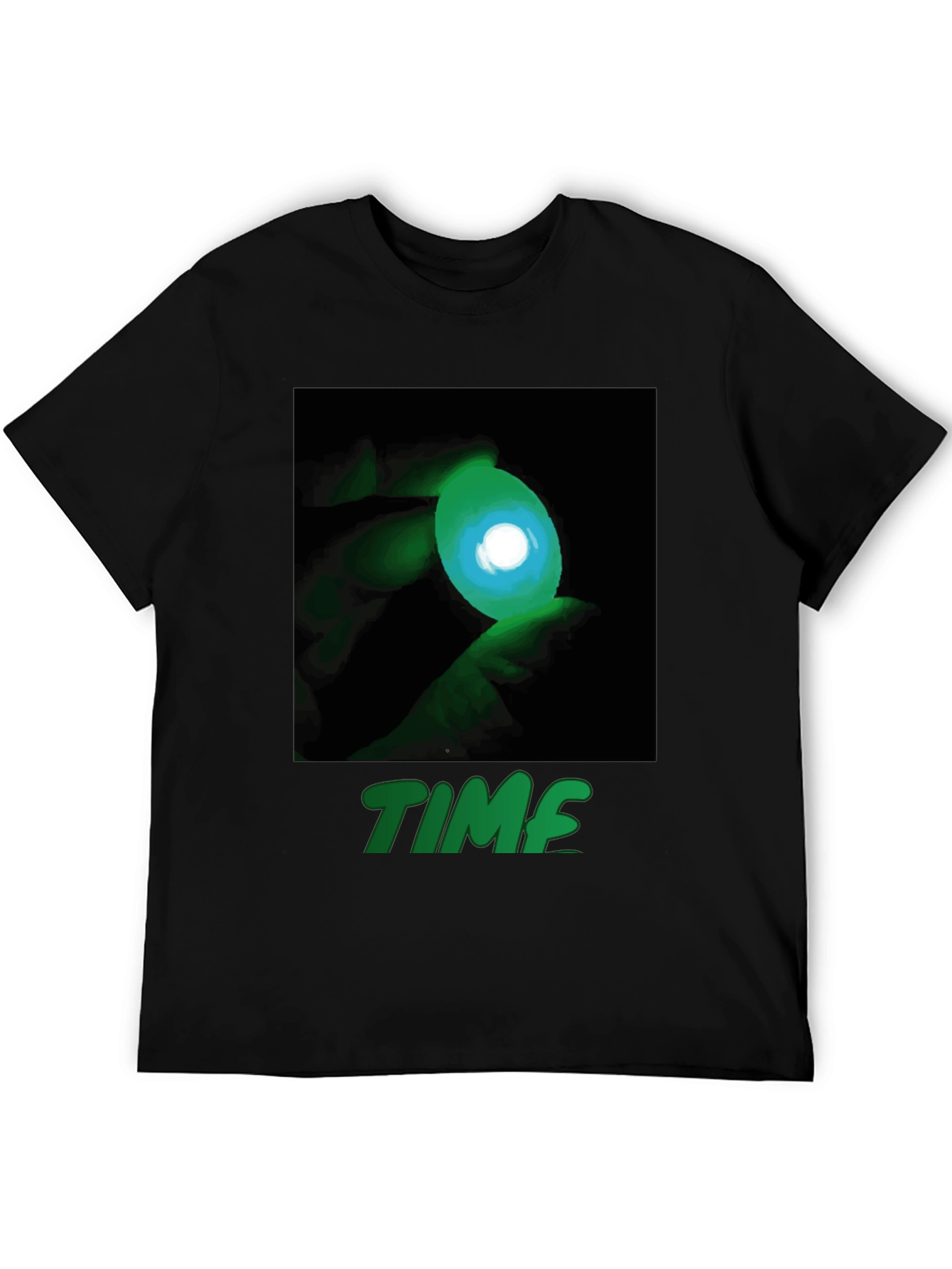 Time Eye Graphic Black Tee