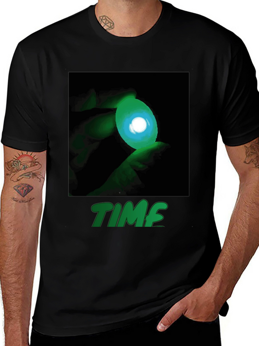 Time Eye Graphic Black Tee