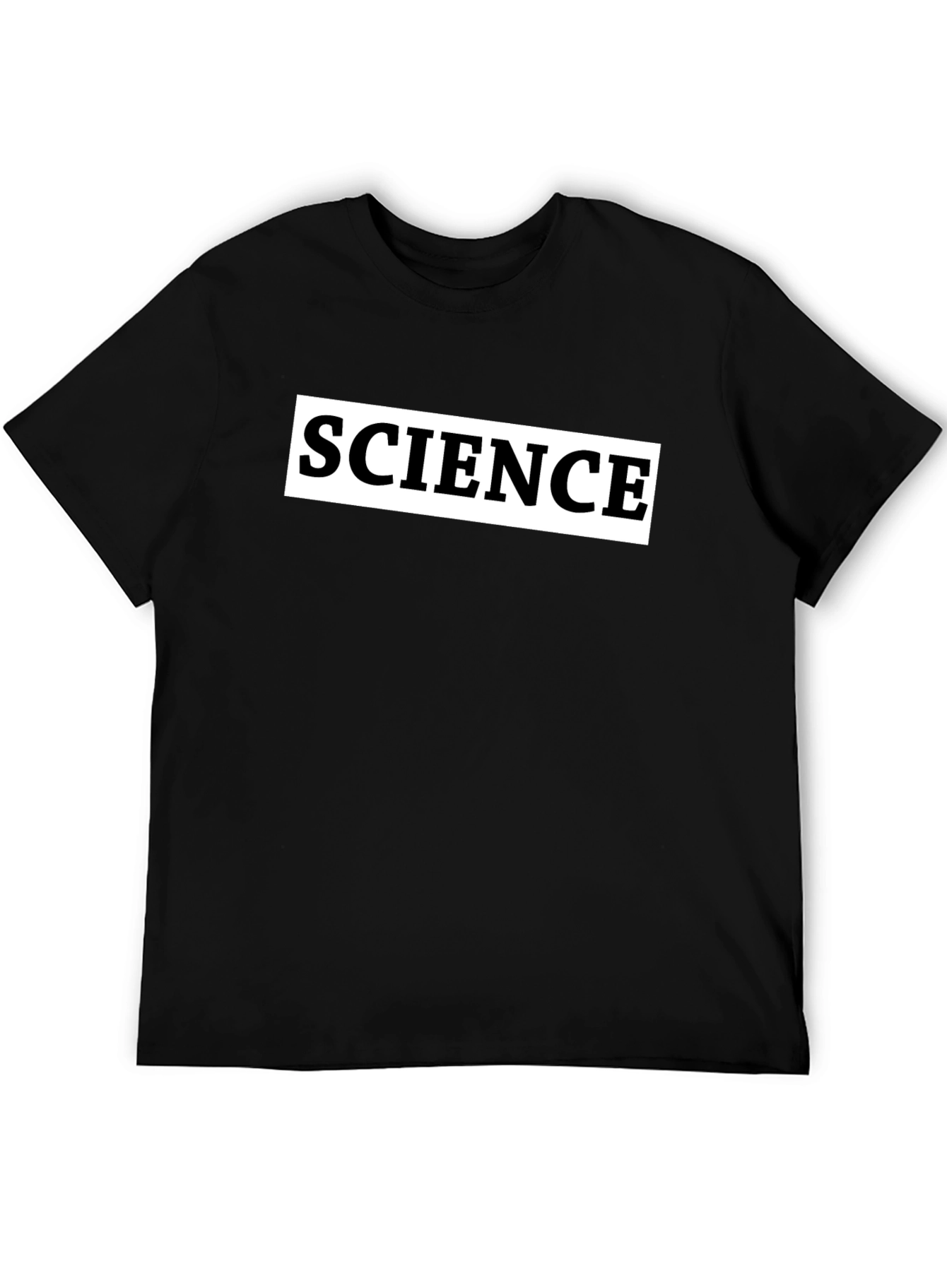 Science Graphic T-Shirt - Comfortable Black Tee