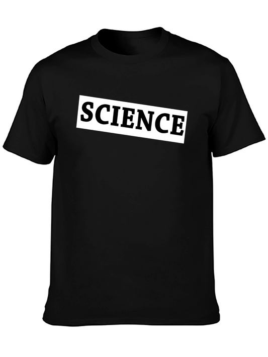 Science Graphic T-Shirt - Comfortable Black Tee