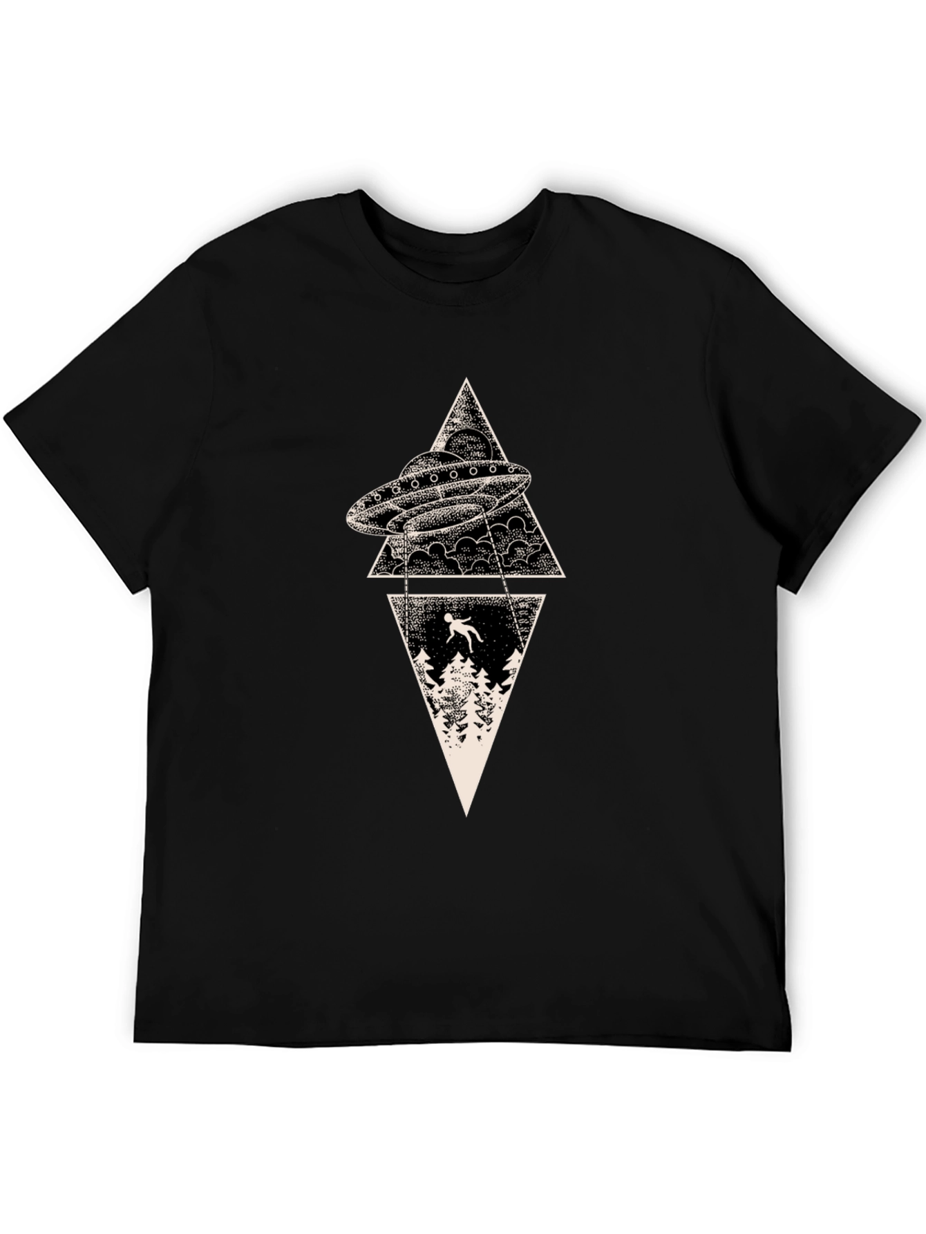 UFO Abduction T-Shirt - Graphic Print Tee