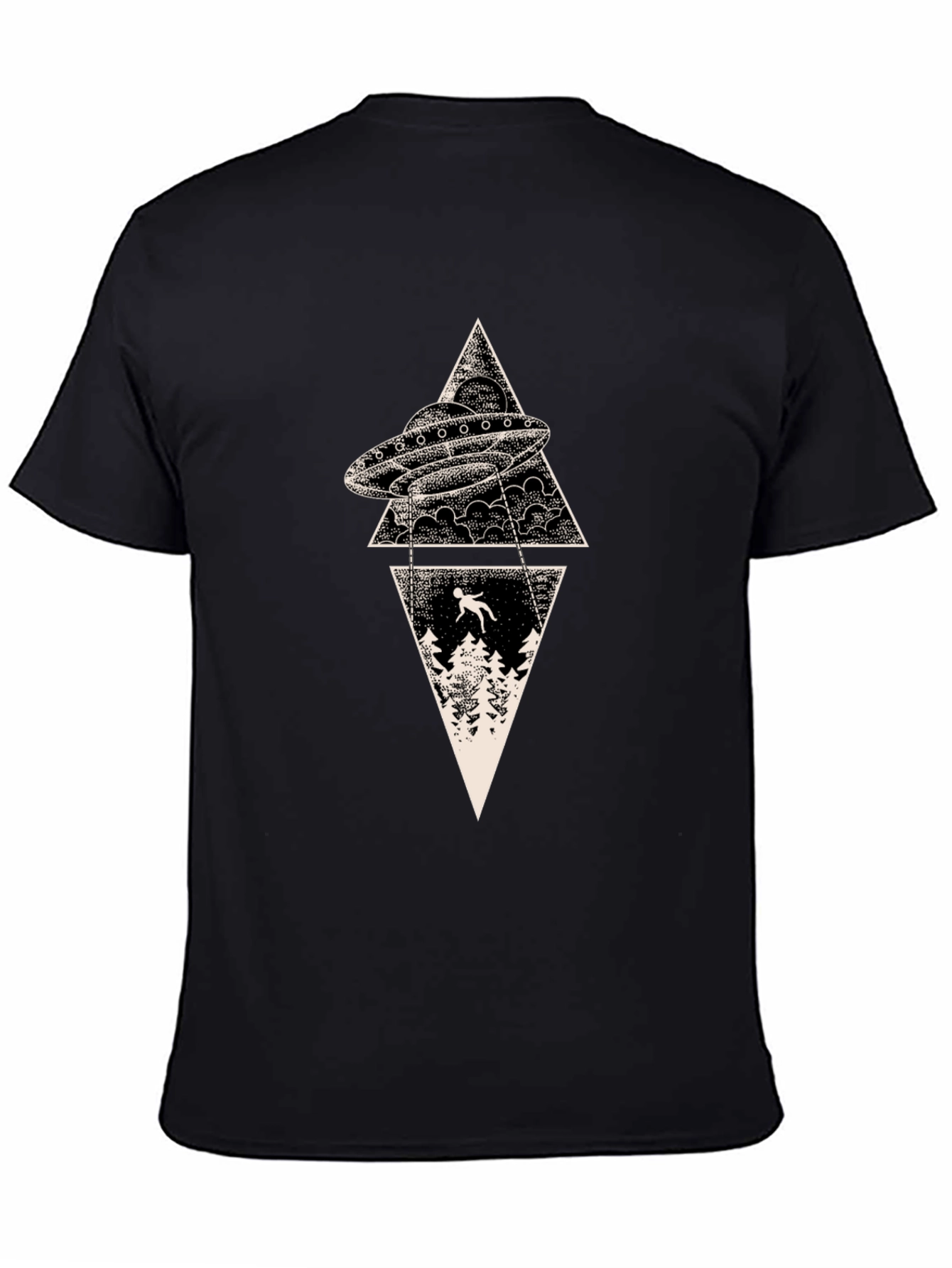 UFO Abduction T-Shirt - Graphic Print Tee