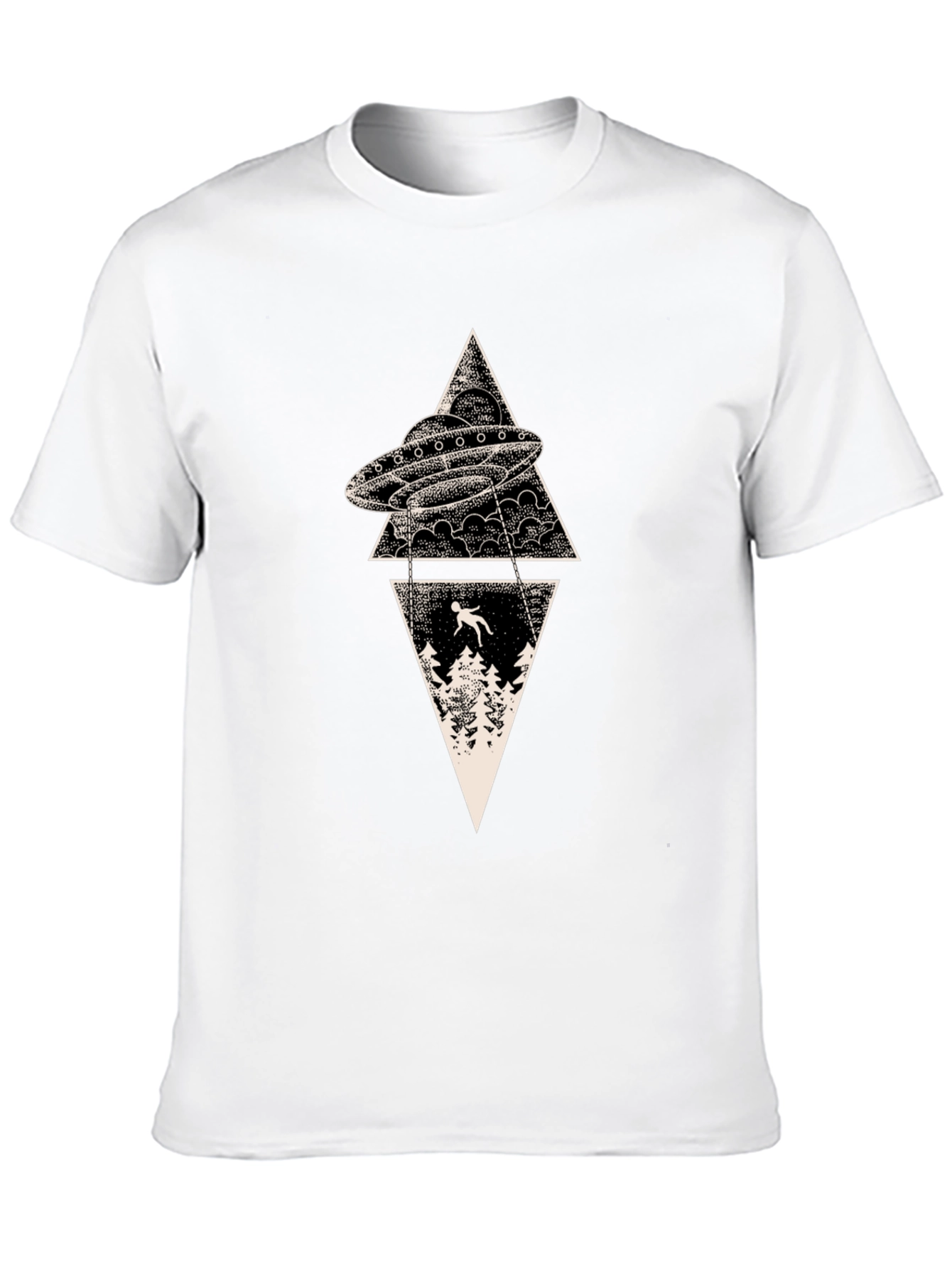 UFO Abduction T-Shirt - Graphic Print Tee