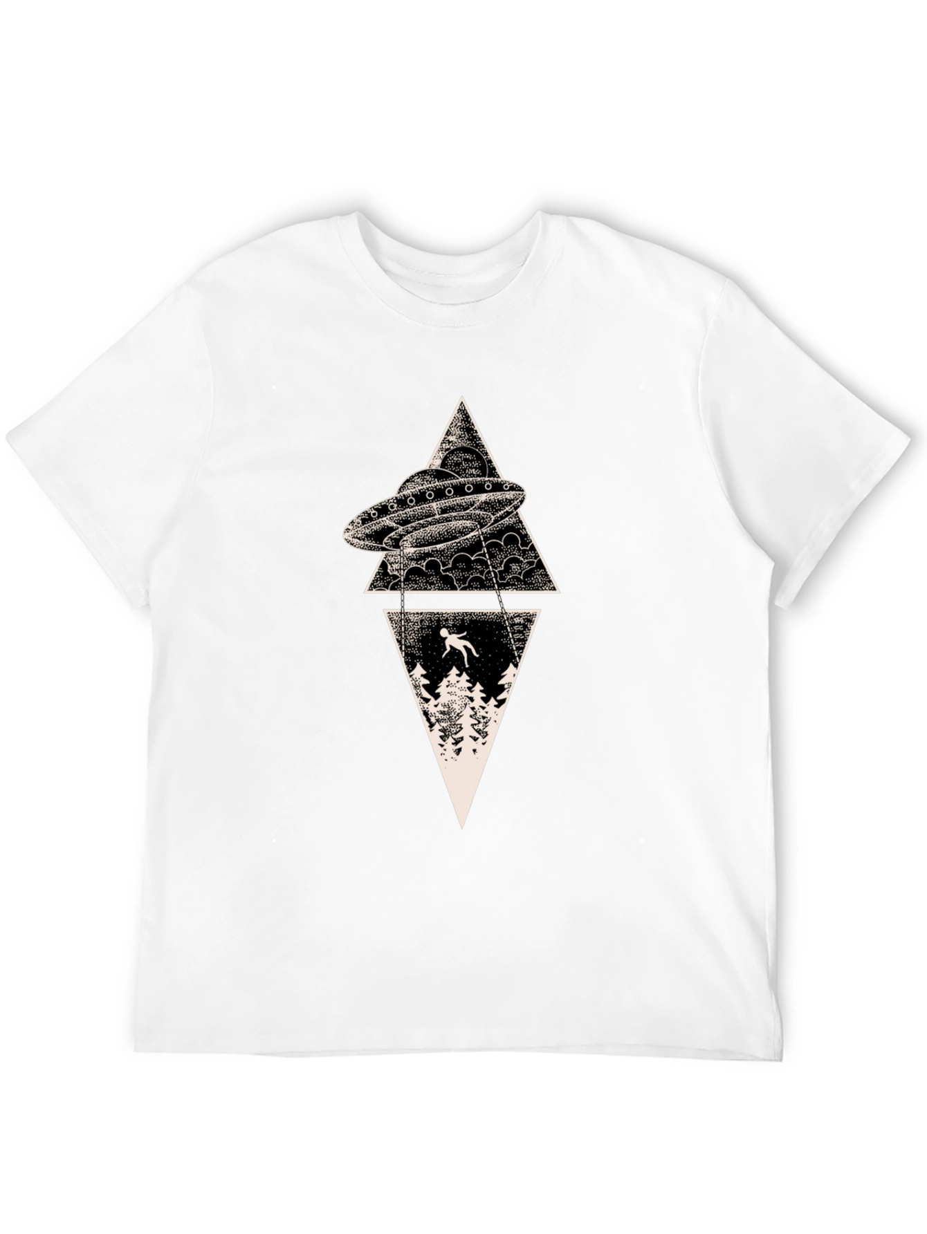UFO Abduction T-Shirt - Graphic Print Tee